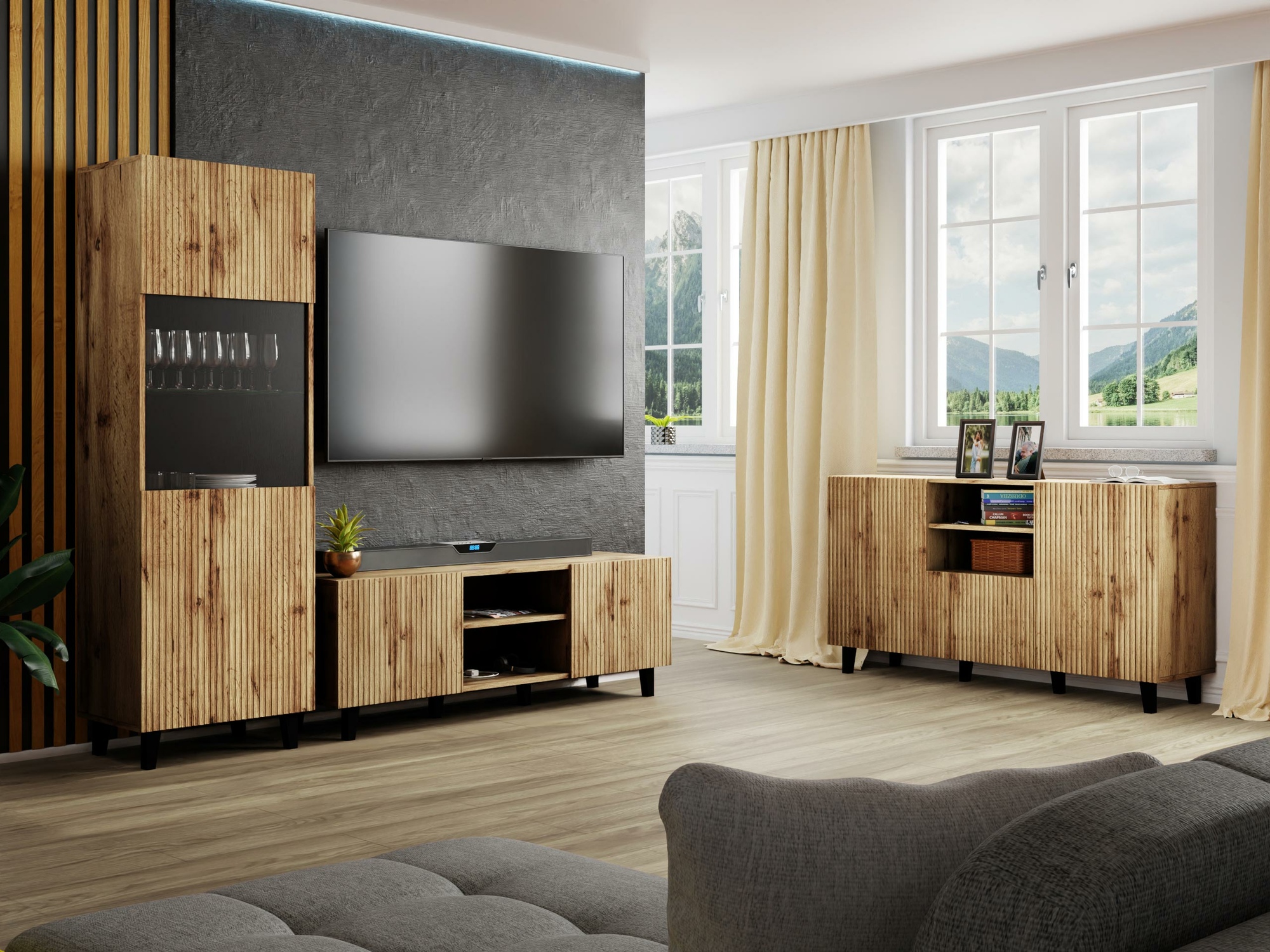 Bookcase Comes (Wotan Oak)