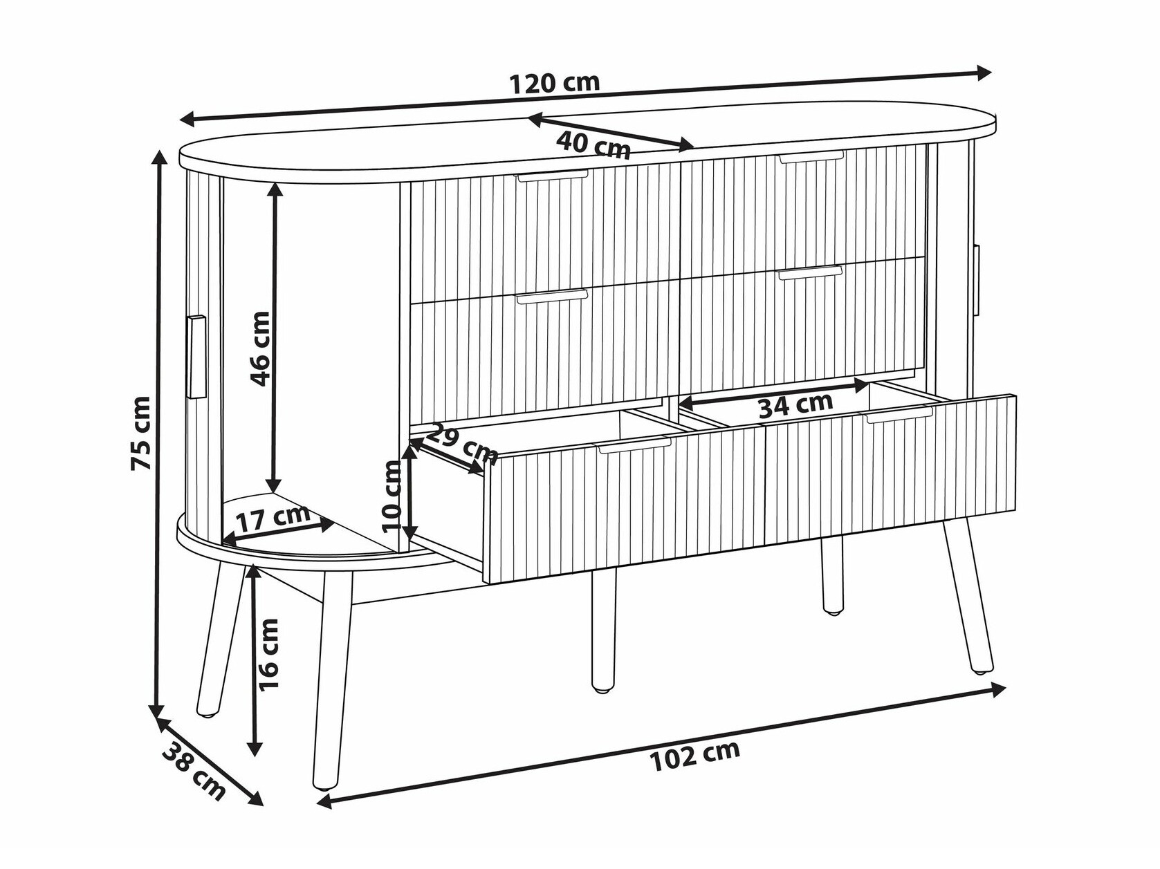 Chest of drawers Sonveli 101