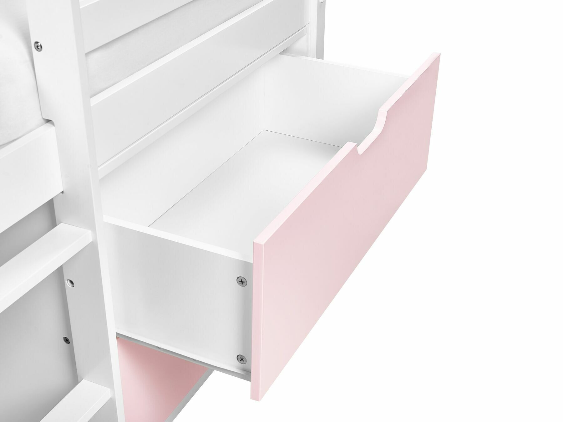 Loft bed Berwyn 2199 (White + Pink)