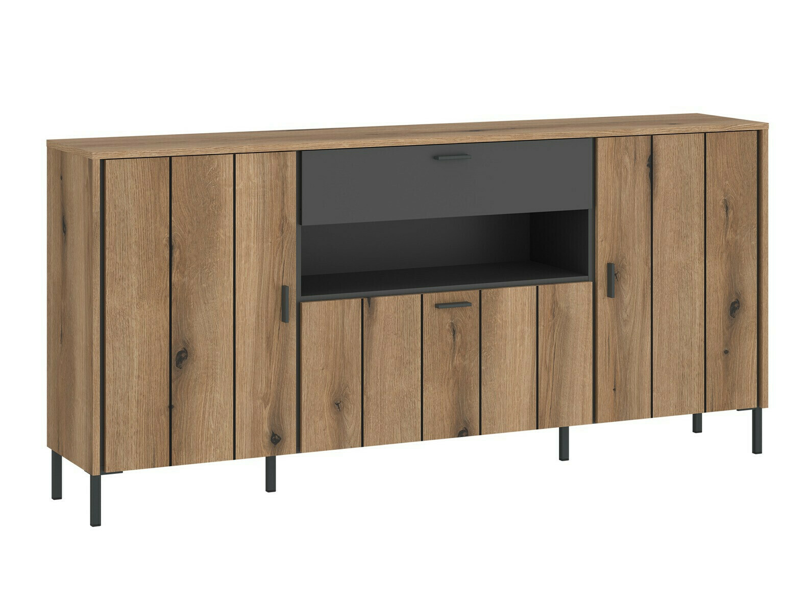 Συρταριέρα Morelmi 105 (Ανθρακί + Δρυς)