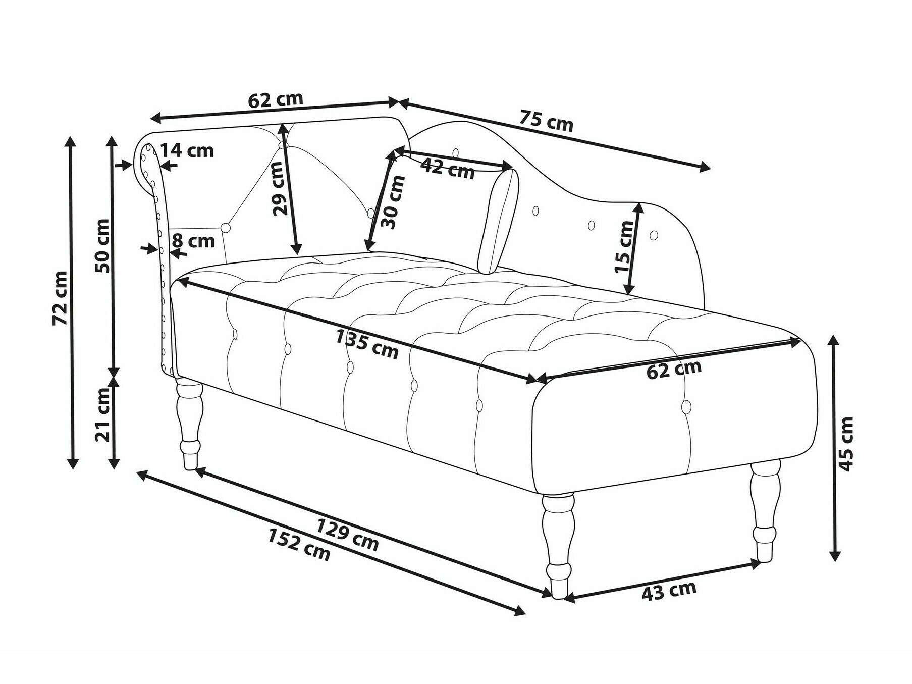 Ανάκλινδρο Berwyn 2201 (Γκρι)