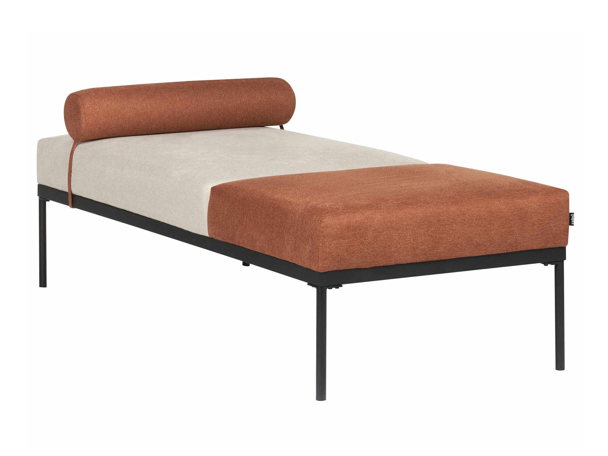 Chaise longue Berwyn 2204 (Beige + Orange)