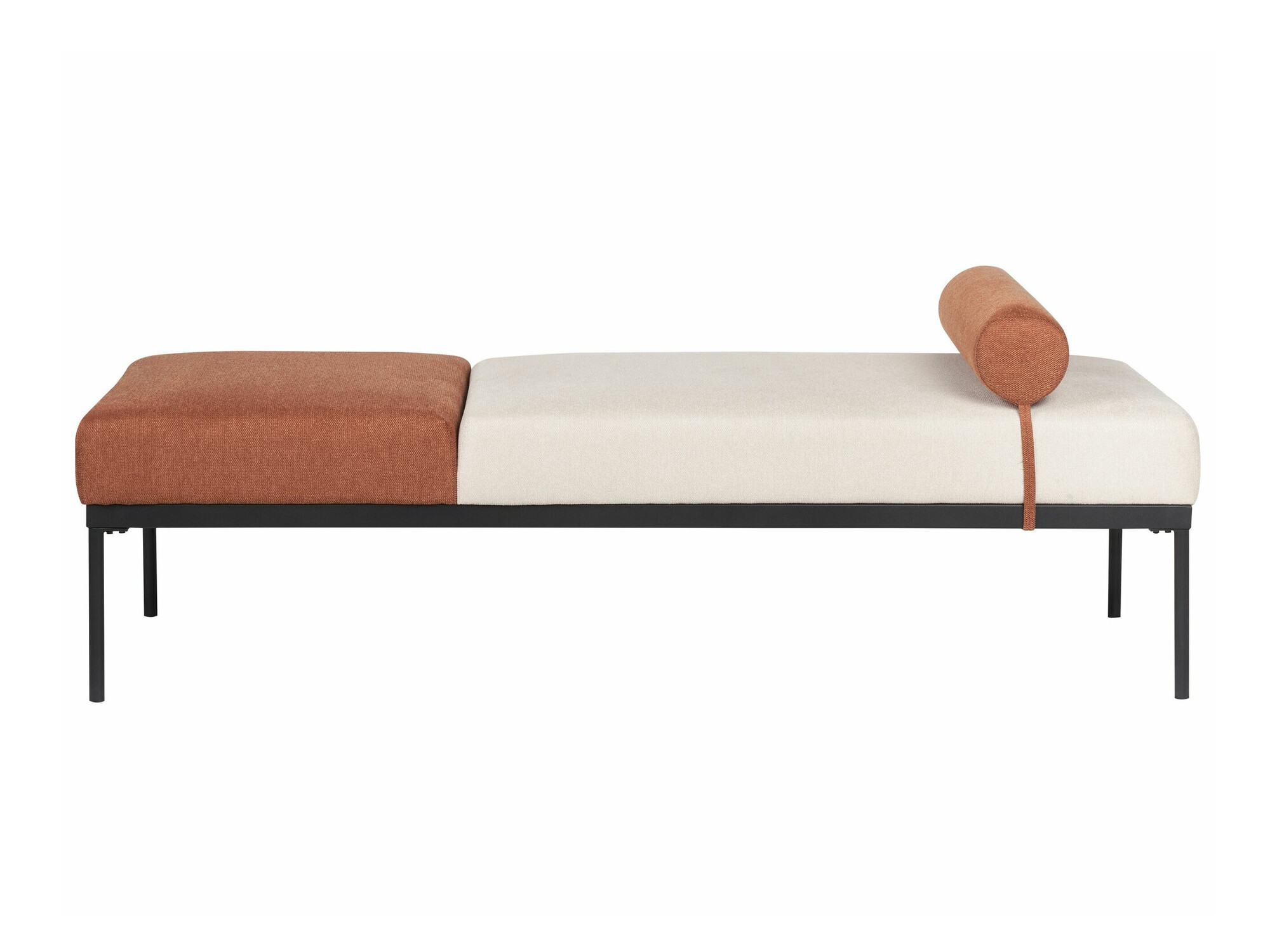 Chaise longue Berwyn 2204 (Beige + Orange)