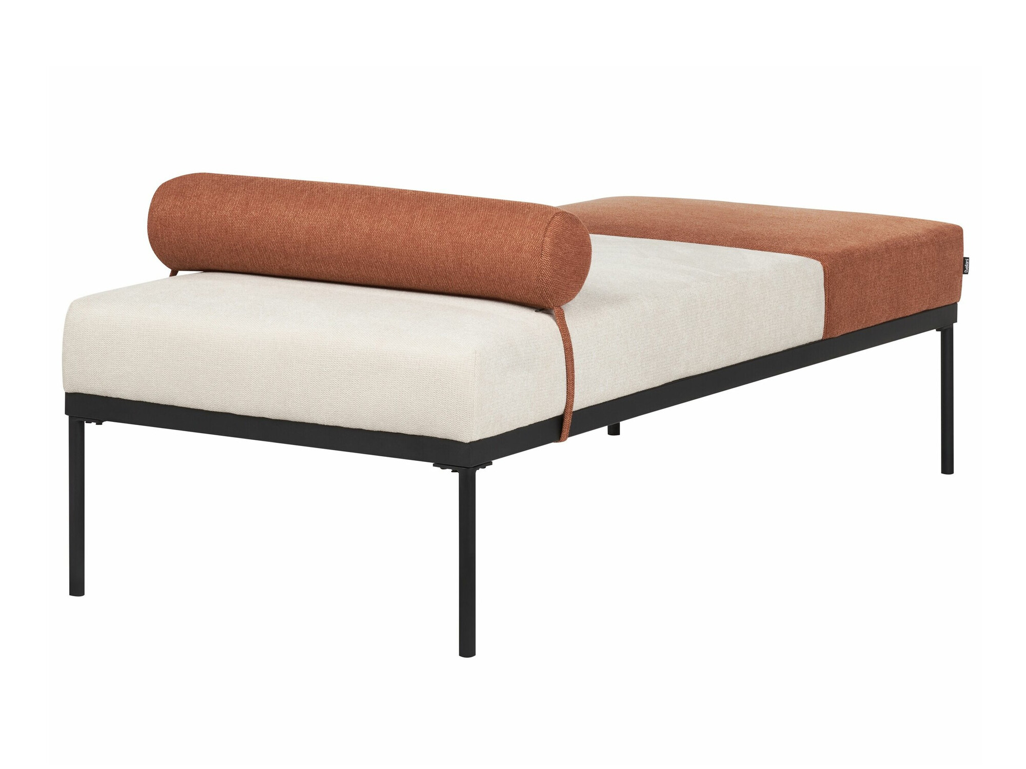 Chaise longue Berwyn 2204 (Beige + Orange)