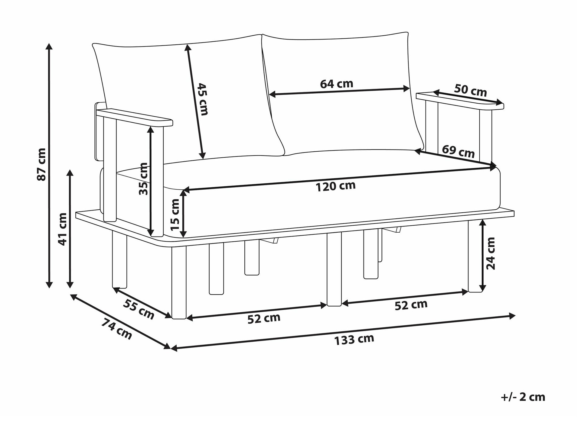 Sofa Berwyn 2205 (Green)