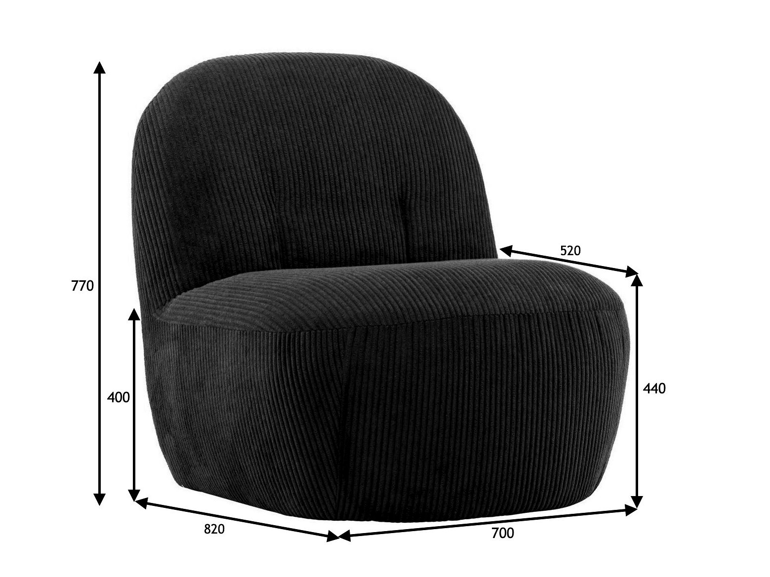 Armchair Dallas 4484 (Blue)