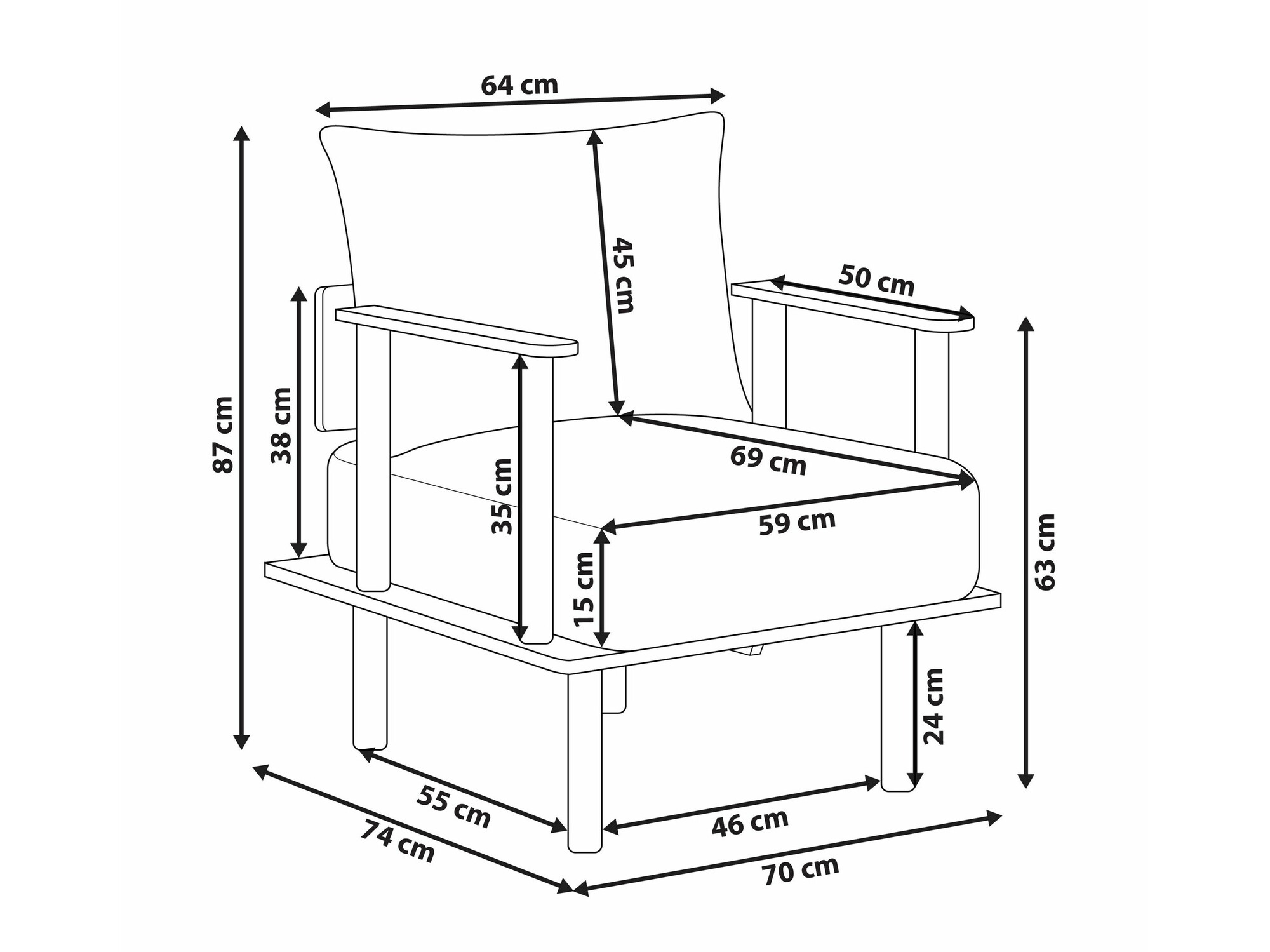 Πολυθρόνα Berwyn 2206 (Πράσινο)