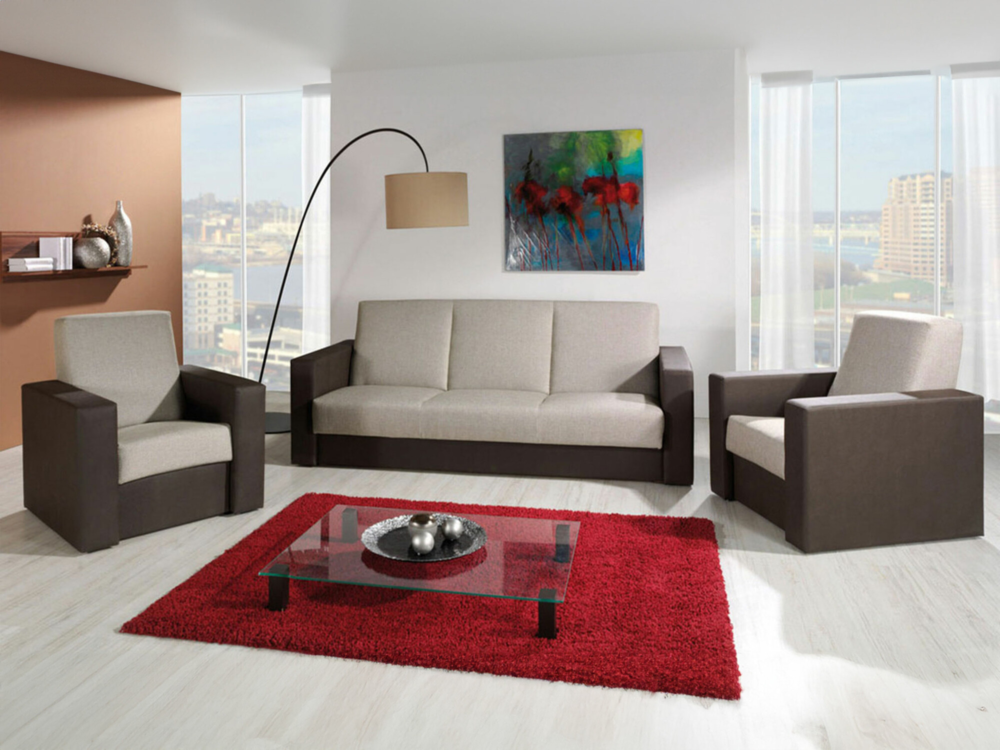 Upholstered furniture set Providence 171 (Soft 066 + Kreta 05)
