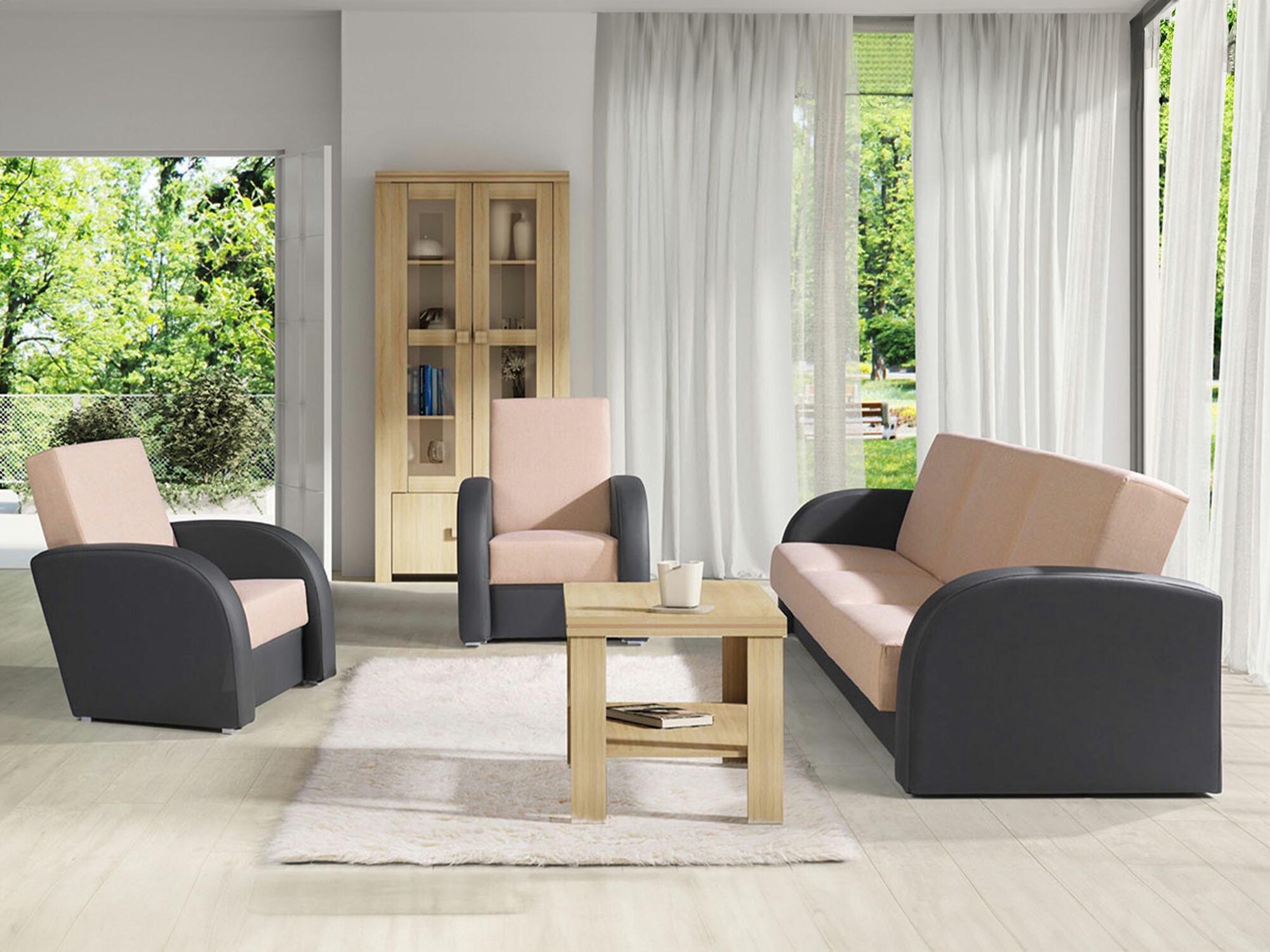 Upholstered furniture set Providence 173 (Soft 020 + Lux 24)