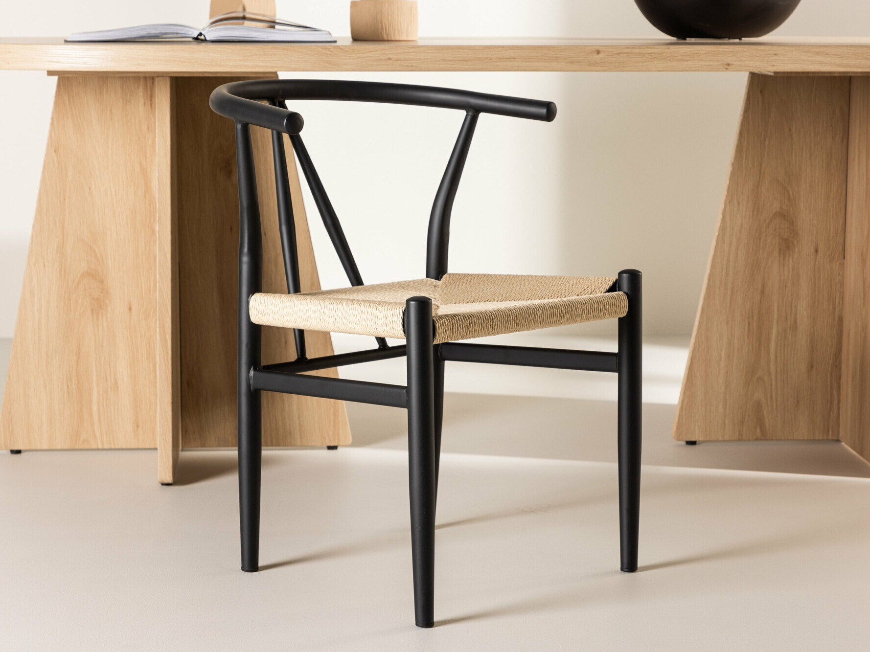 Καρέκλα Dallas 4525 (Μαύρο + Μπεζ)