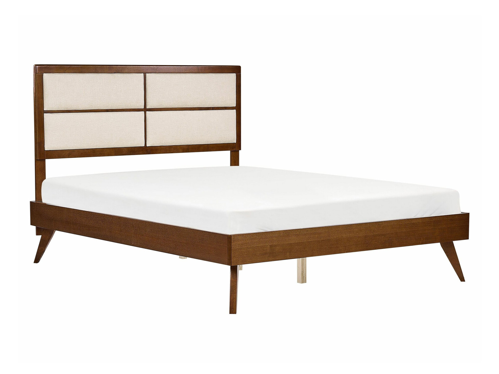 Κρεβάτι Berwyn 772 (Μπεζ + Σκούρο ξύλο)