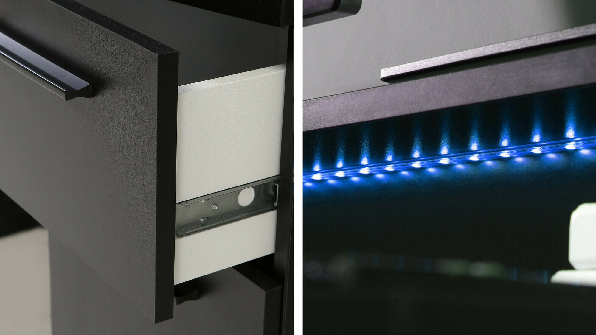 Γραφείο gaming Serus (Μαύρο ματ)