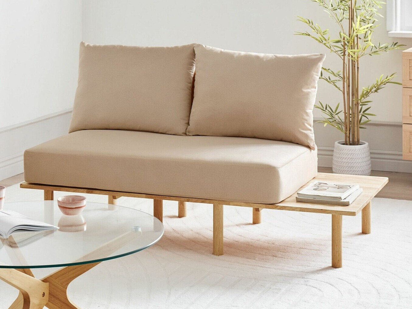 Καναπές Berwyn 2211 (Ανοιχτό καφέ)