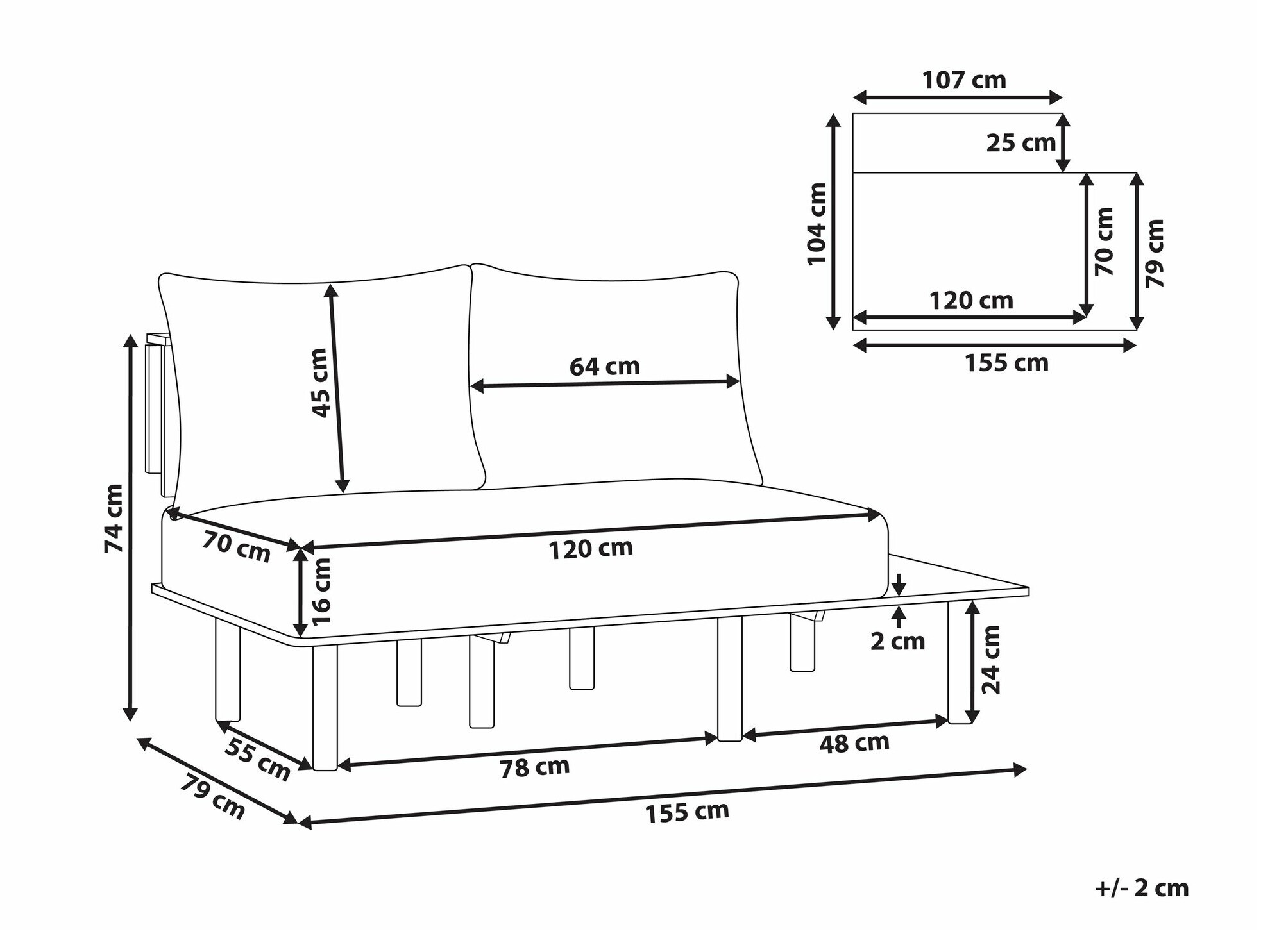 Sofa Berwyn 2211 (Beige)