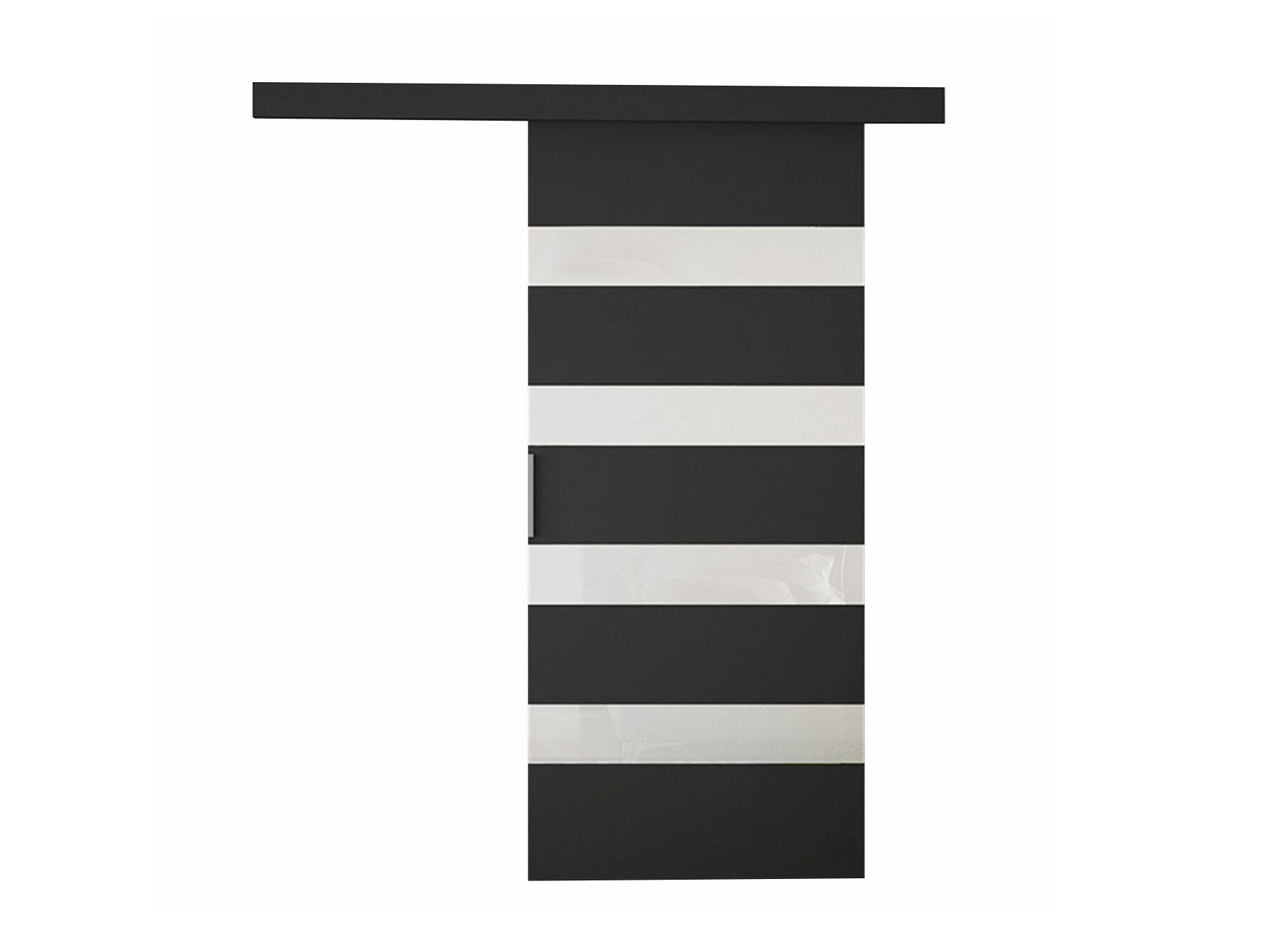 Συρόμενες πόρτες Closico Portalis V (Μαύρο + Άσπρο)