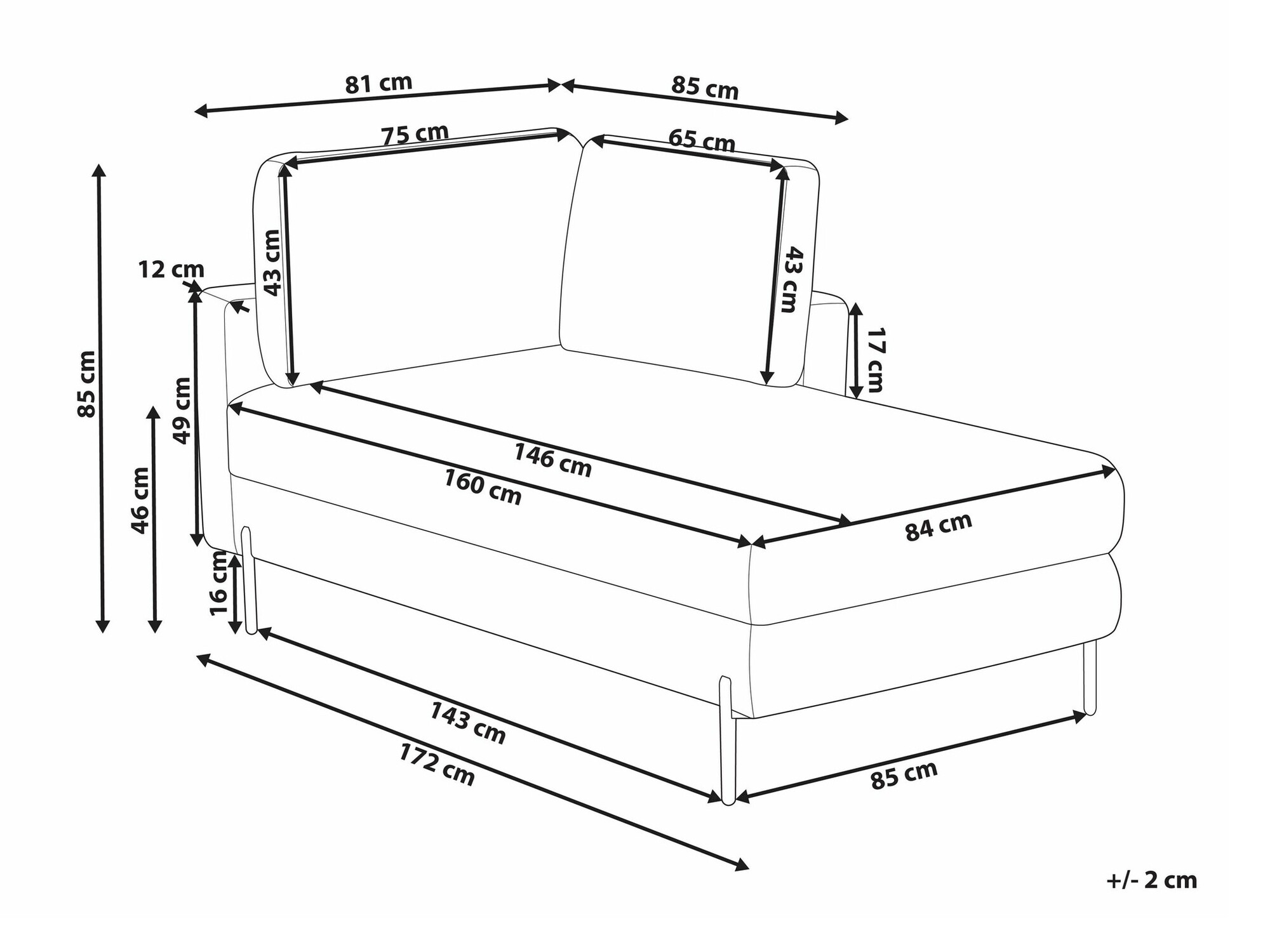 Ανάκλινδρο Berwyn 2212 (Καφέ)