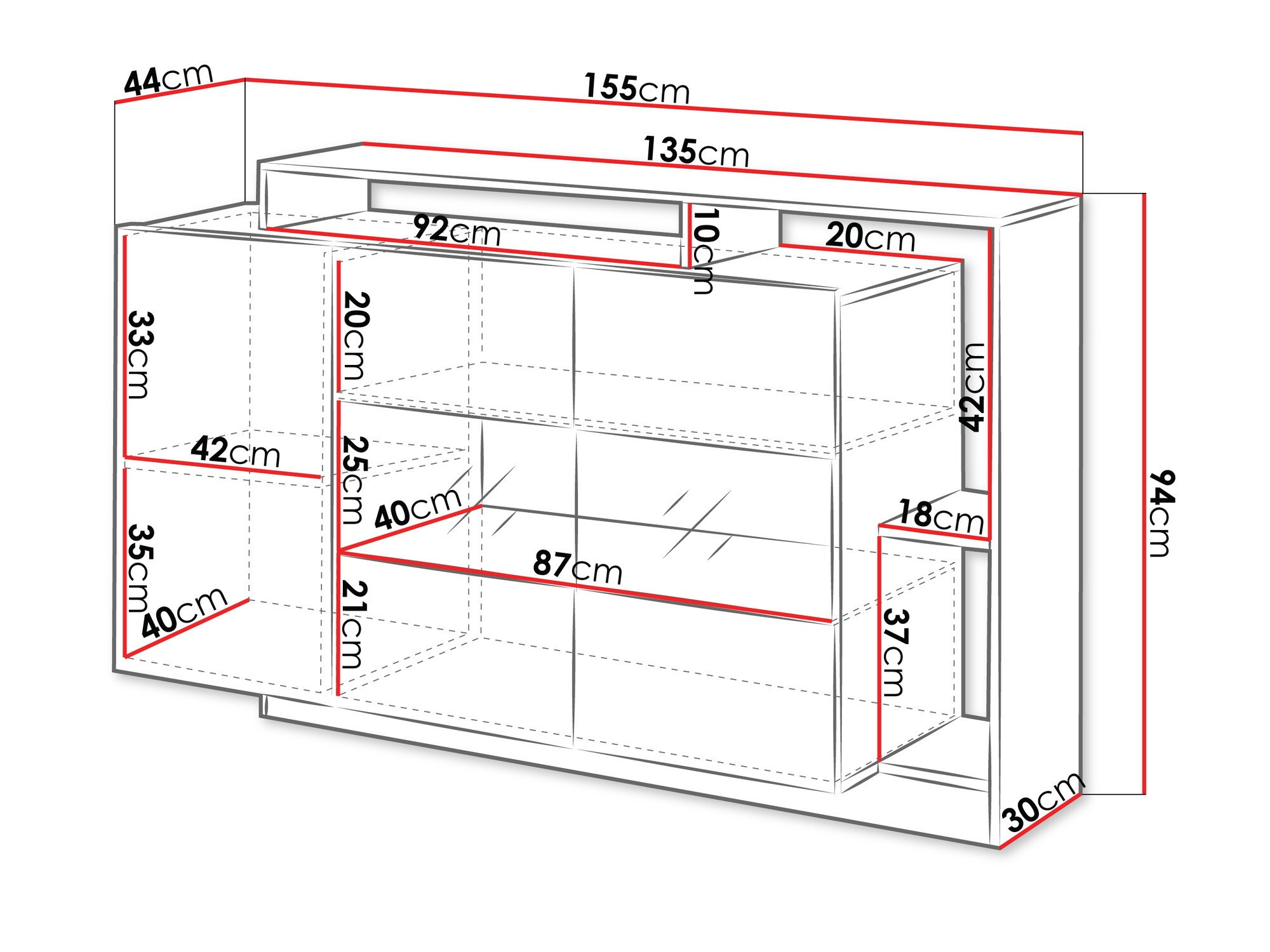 Sideboard Fivfivi 102