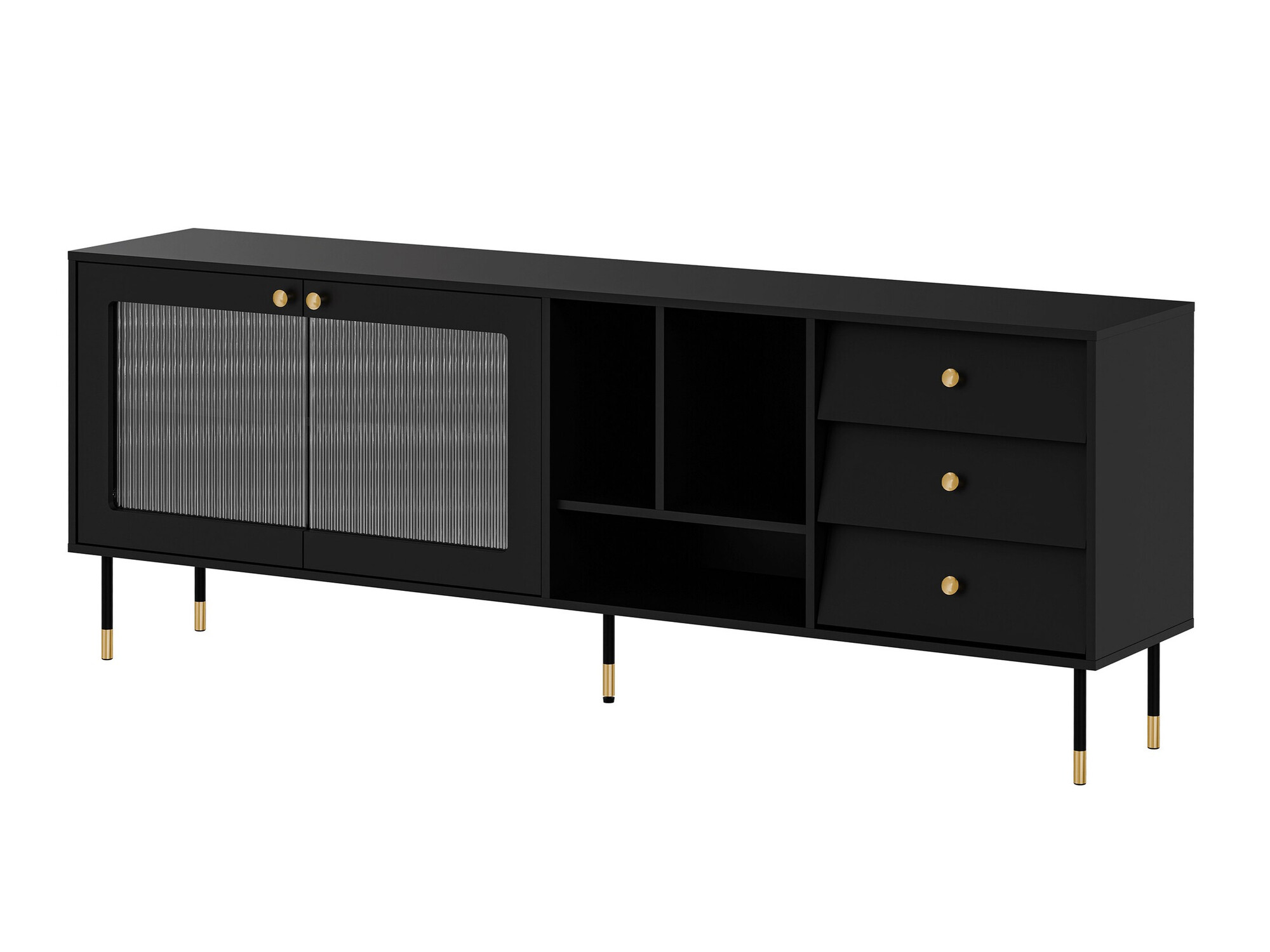 Chest of drawers Feletri 104 (Black)