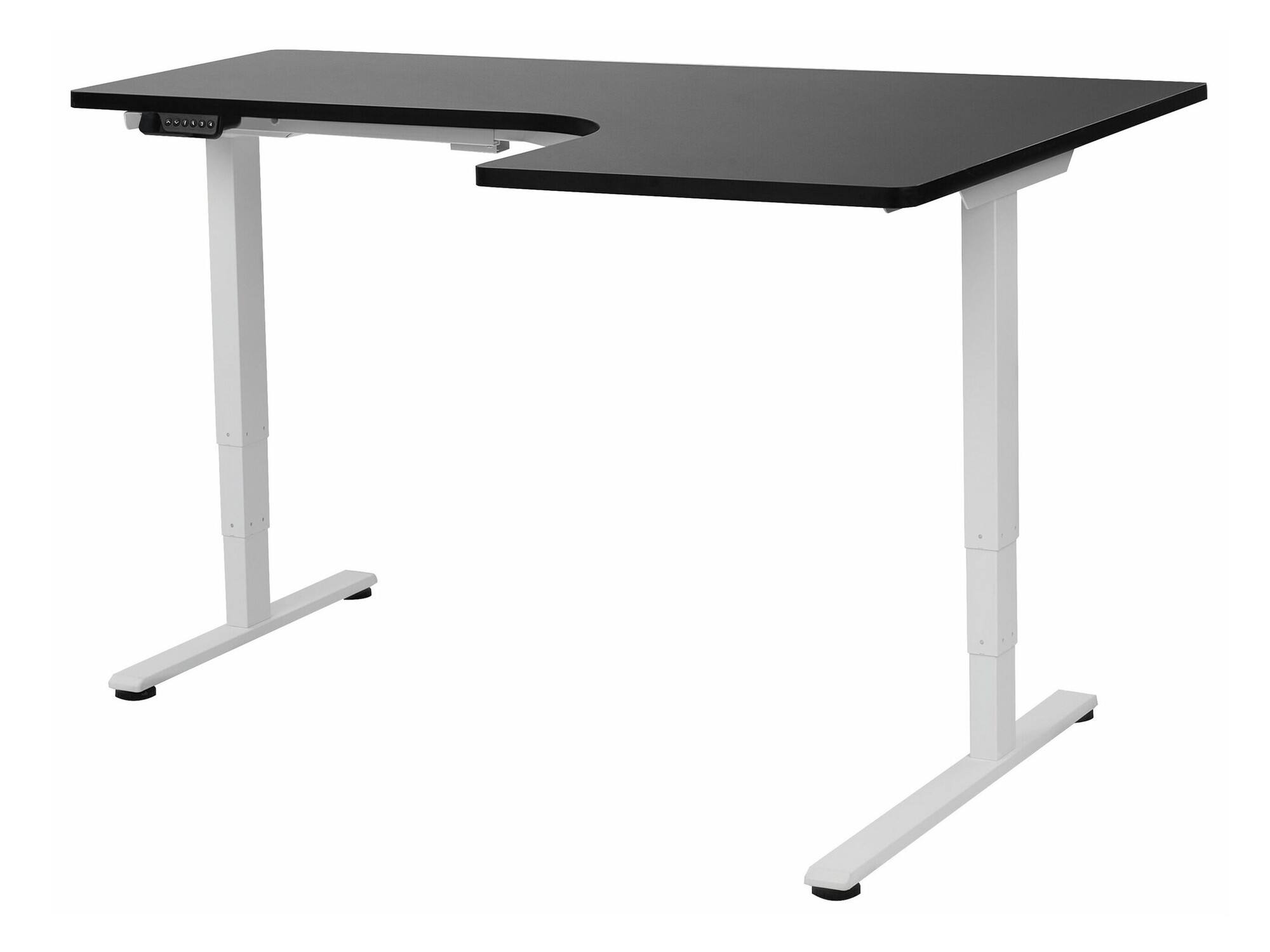 Γραφείο με ρυθμιζόμενο ύψος Berwyn 2224 (Μαύρο)