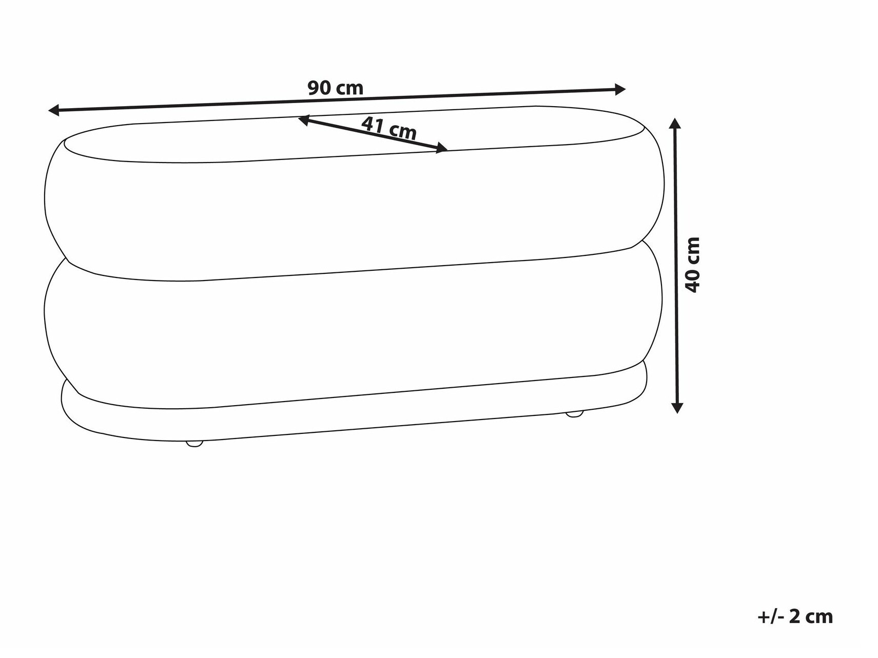 Ταπετσαρισμένος πάγκος Berwyn 2226 (Άσπρο)