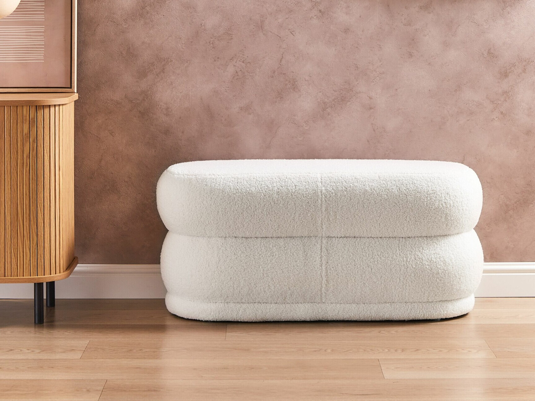 Upholstered bench Berwyn 2226 (White)