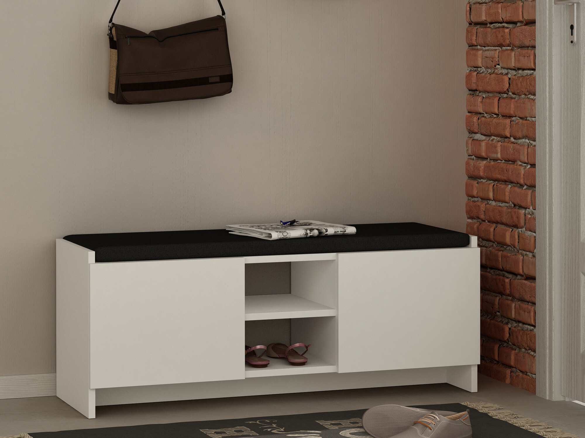 Shoe shelf Kailua 1047 (White)