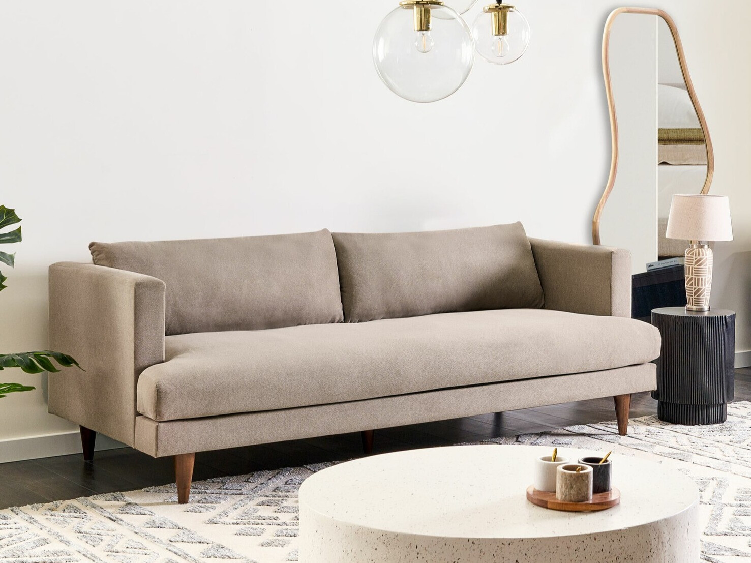 Καναπές Berwyn 2232 (Ανοιχτό καφέ)