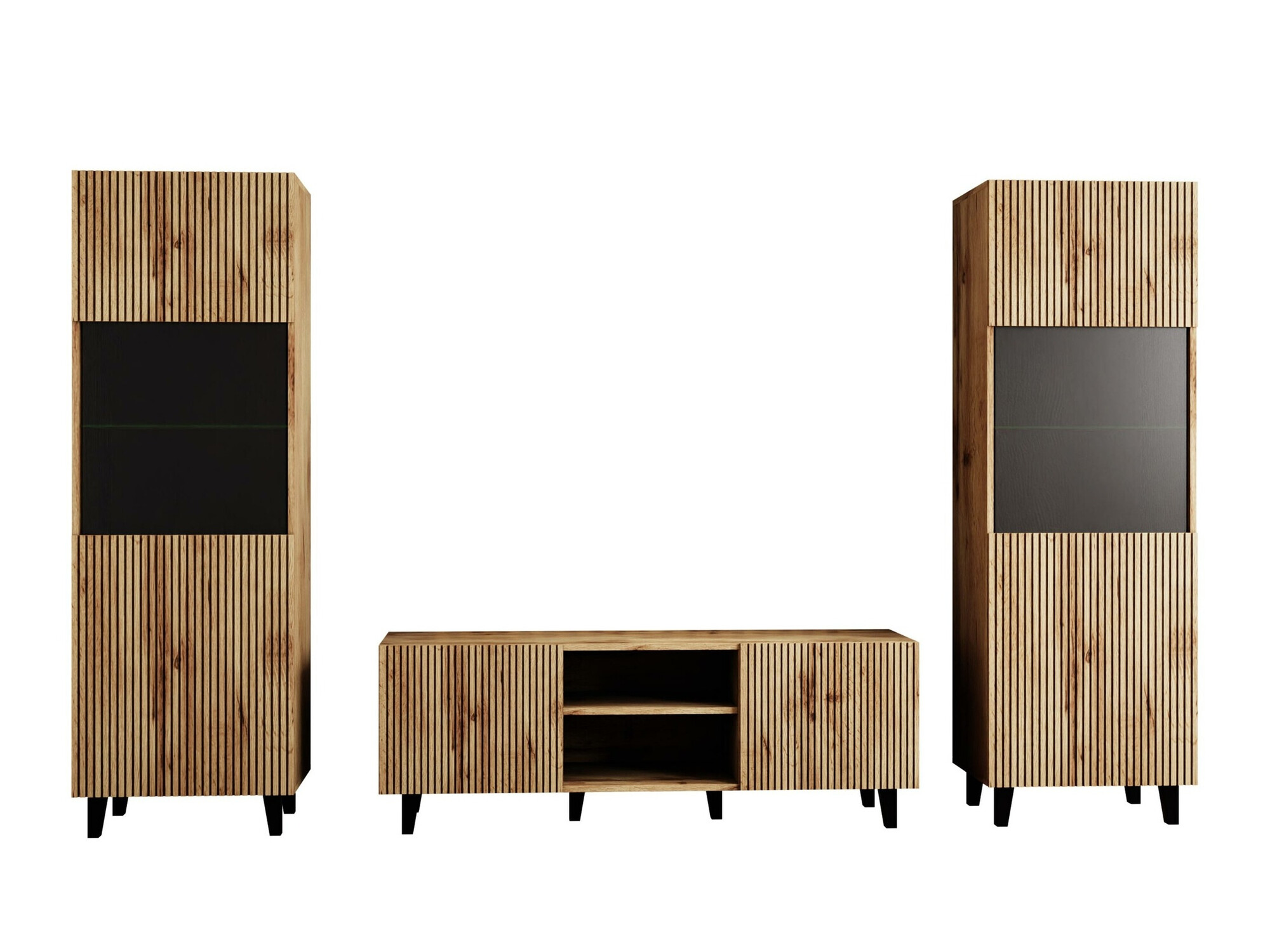 Σετ επίπλων σαλονιού Comes (Δρυς wotan)