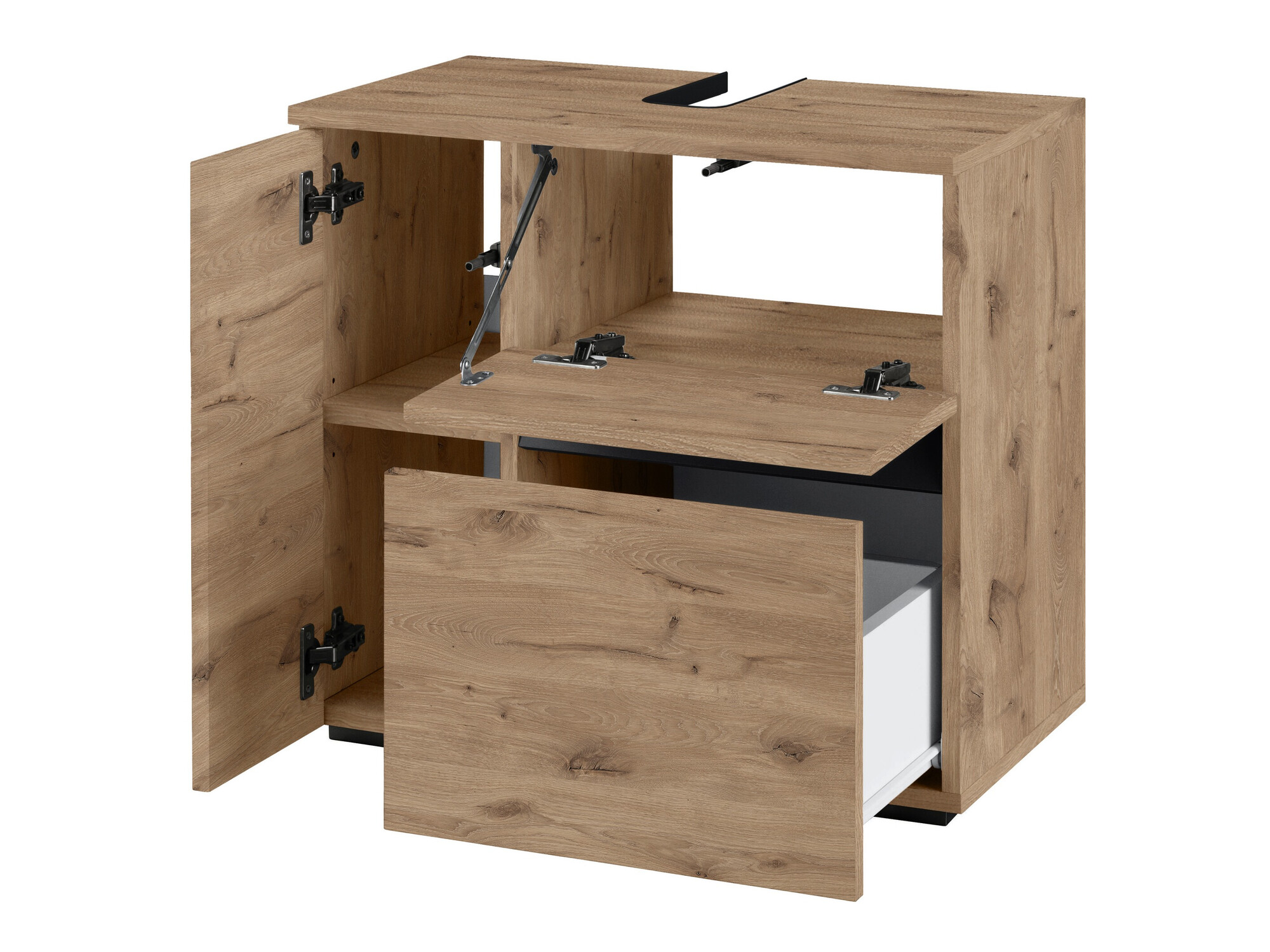 Όρθιο ντουλάπι νιπτήρα μπάνιου Soncamu 108 (Δρυς)