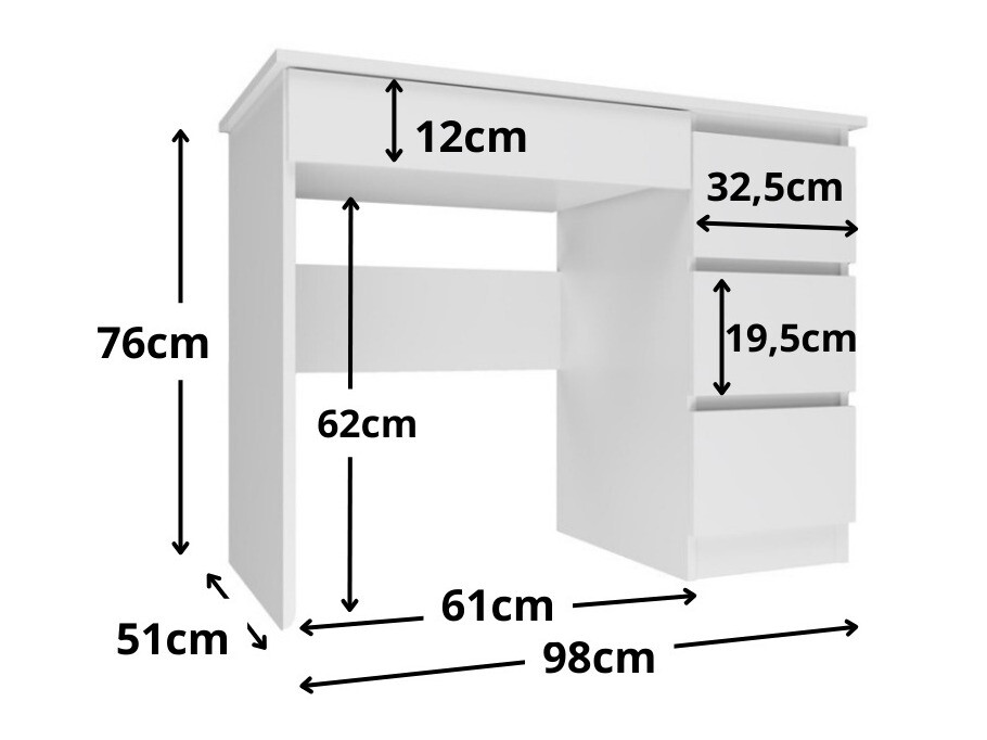 Γραφείο Elbvelu 108 (Ανθρακί + Artisan βελανιδιά)