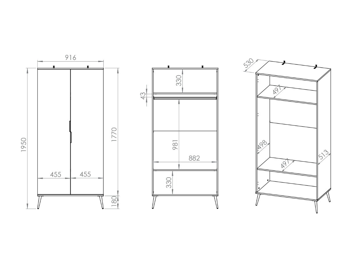 Wardrobe Odenovu 100