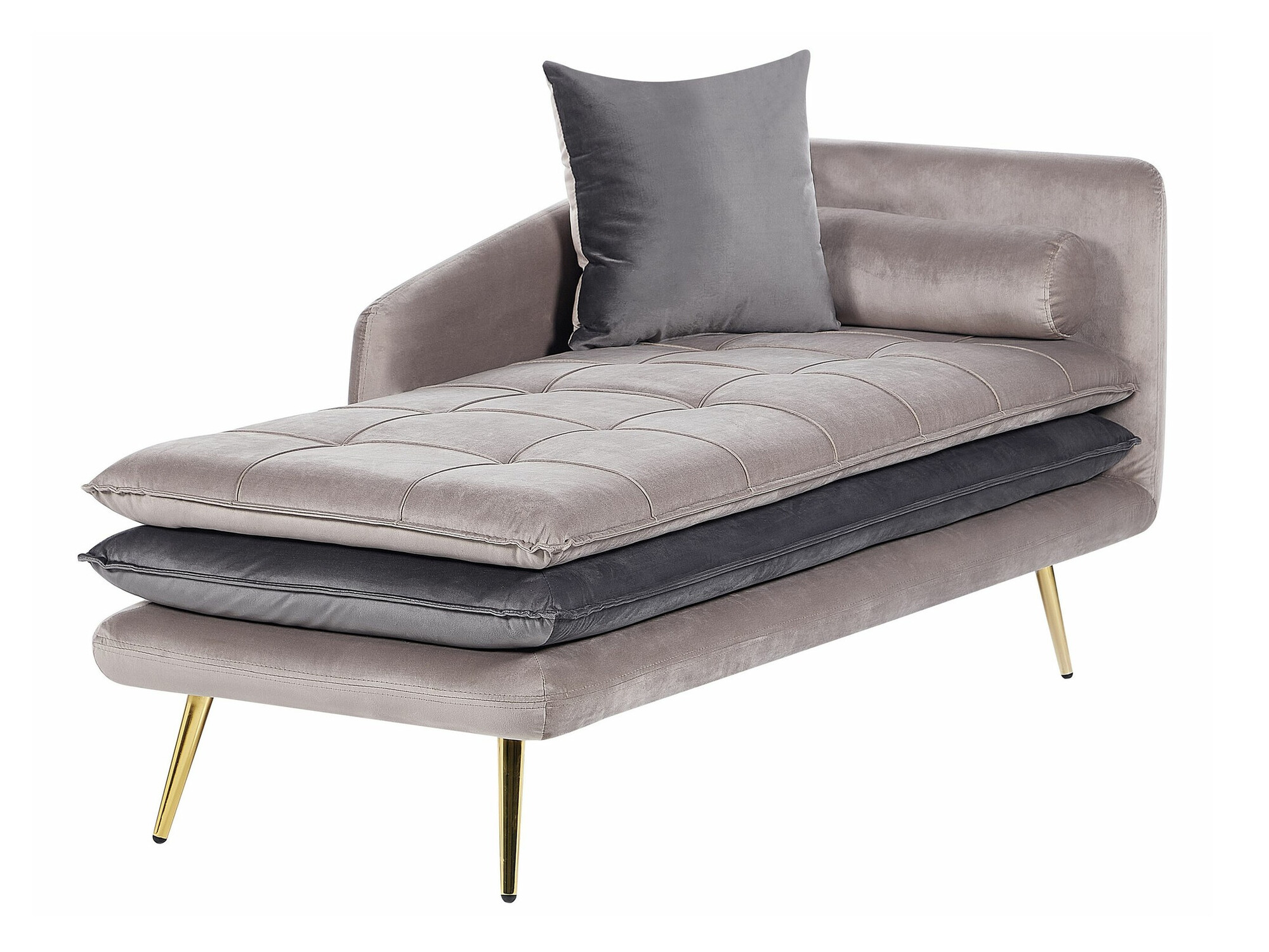 Chaise longue Berwyn 1044 (Beige + Grey)