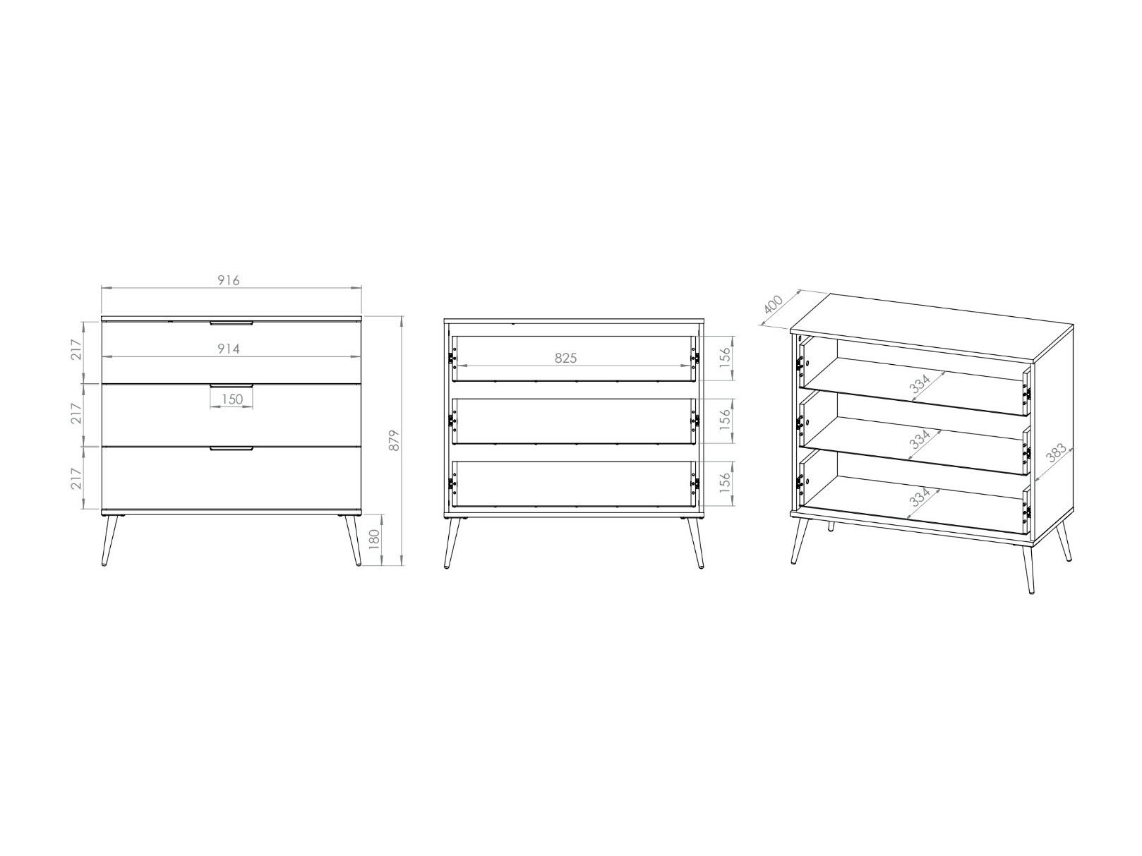 Chest of drawers Odenovu 104