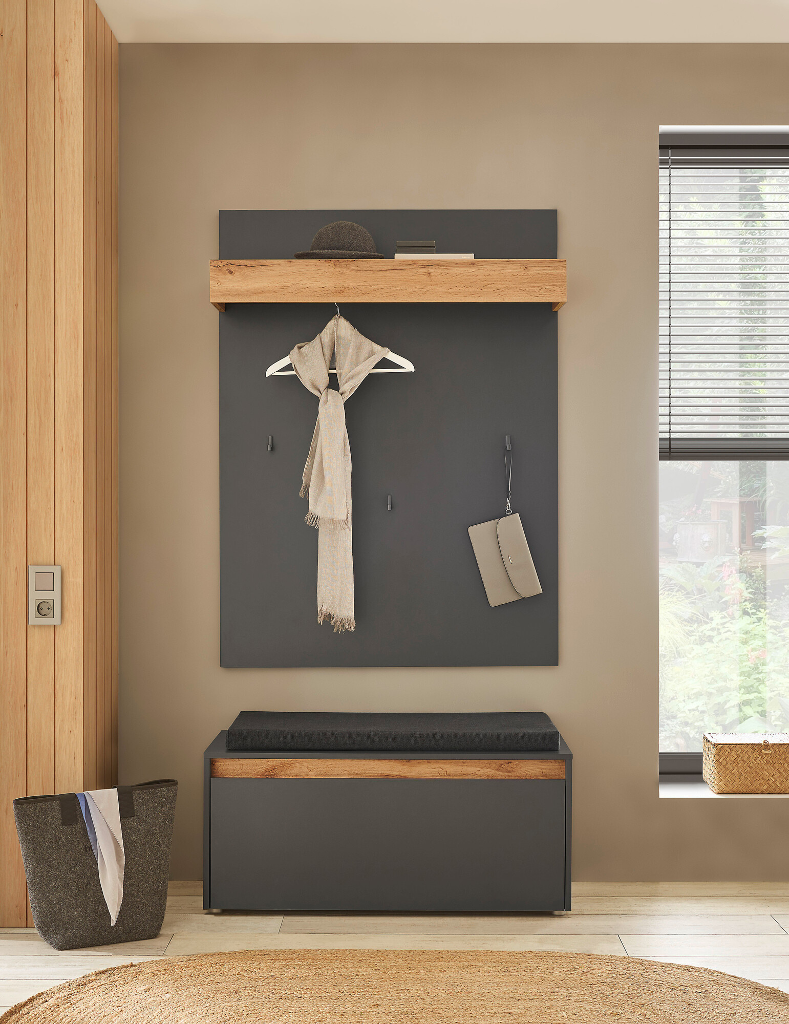 Hallway set Elbsori 167 (Anthracite)