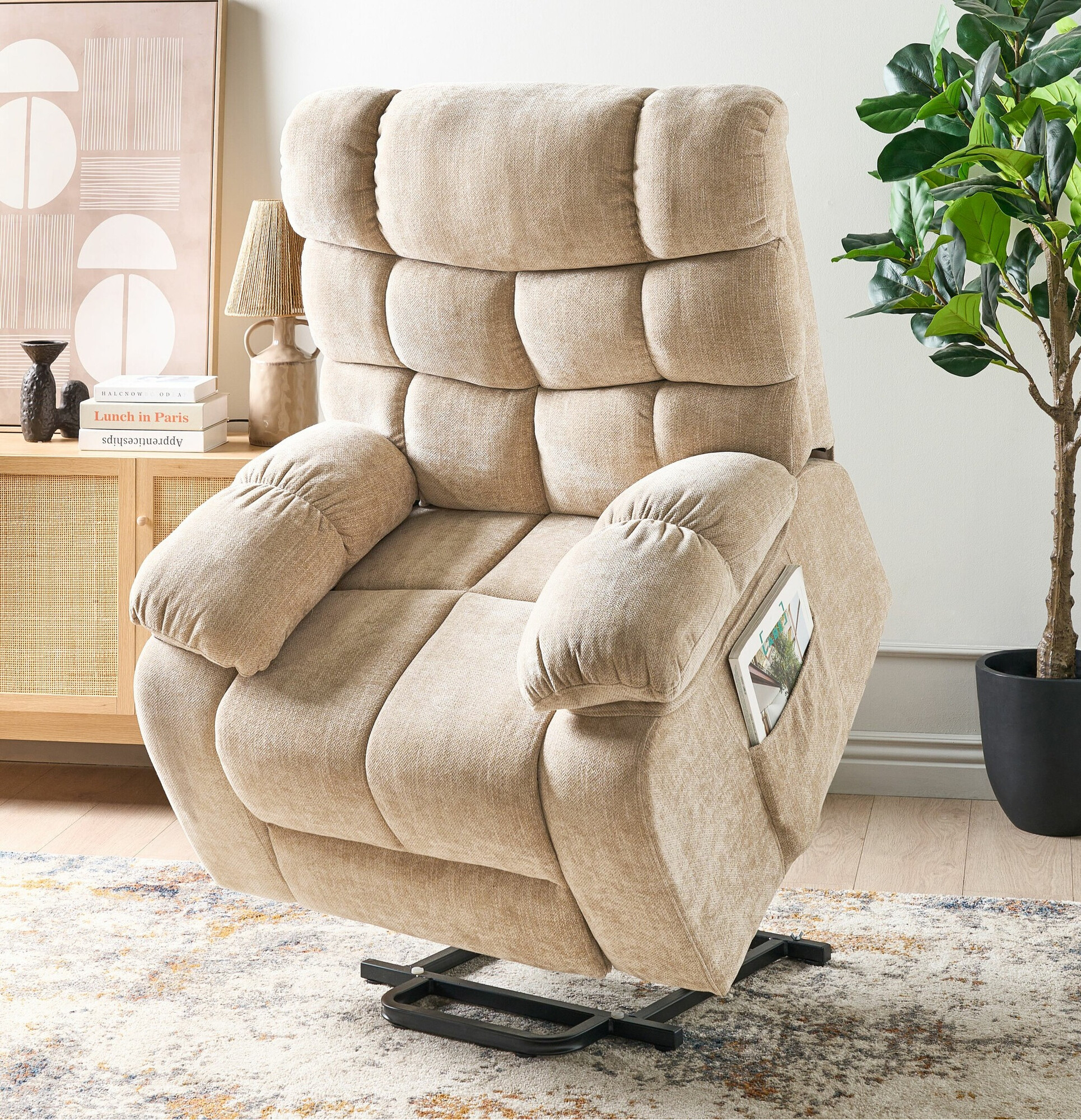 Armchair recliner Berwyn 2249 (Light brown)