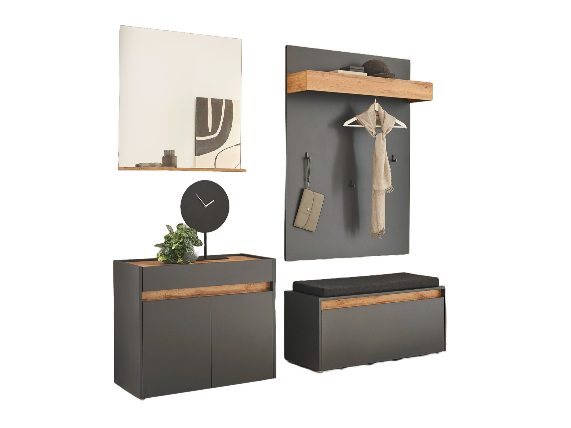 Hallway set Elbsori 168 (Anthracite)