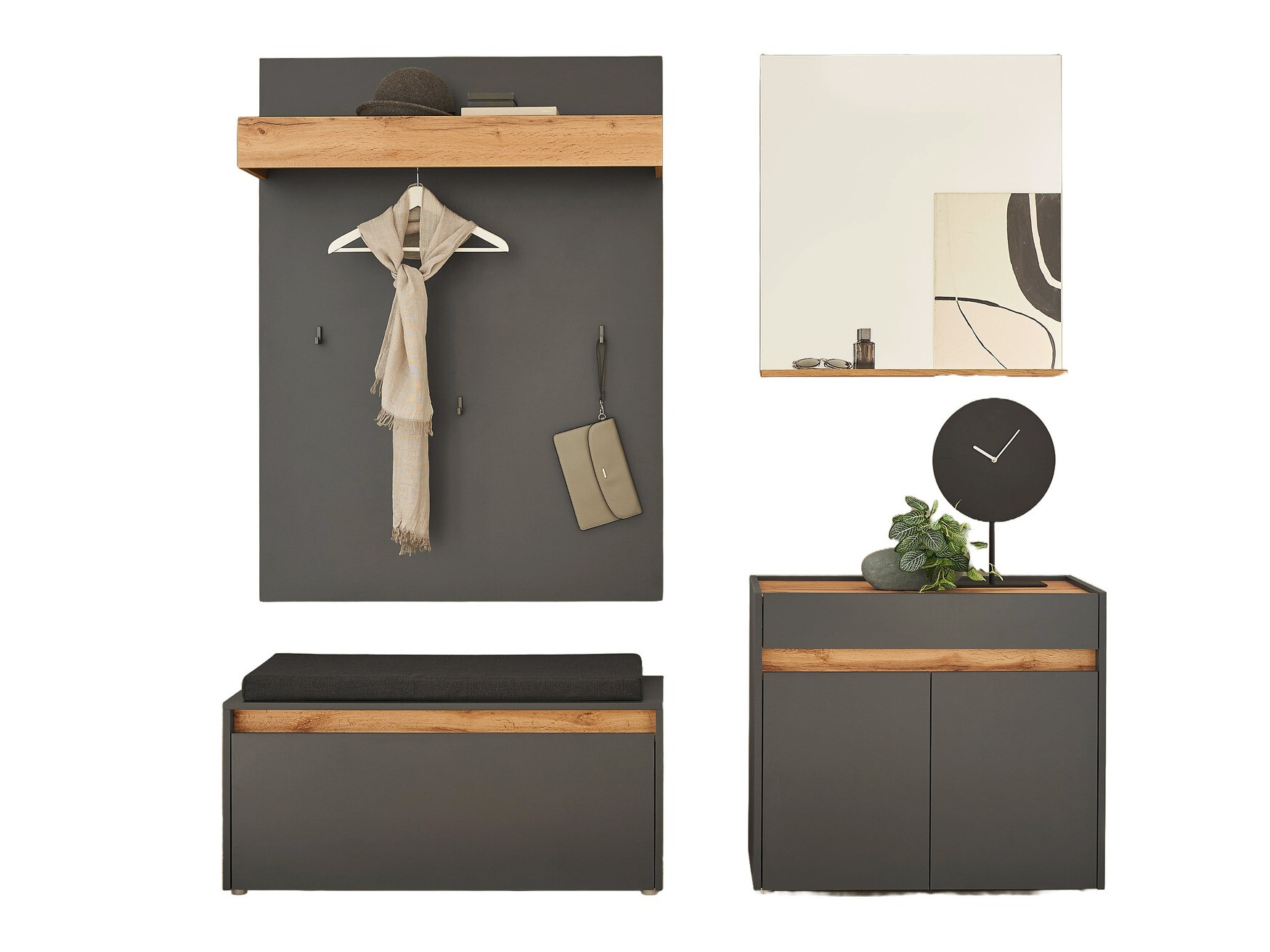 Hallway set Elbsori 168 (Anthracite)