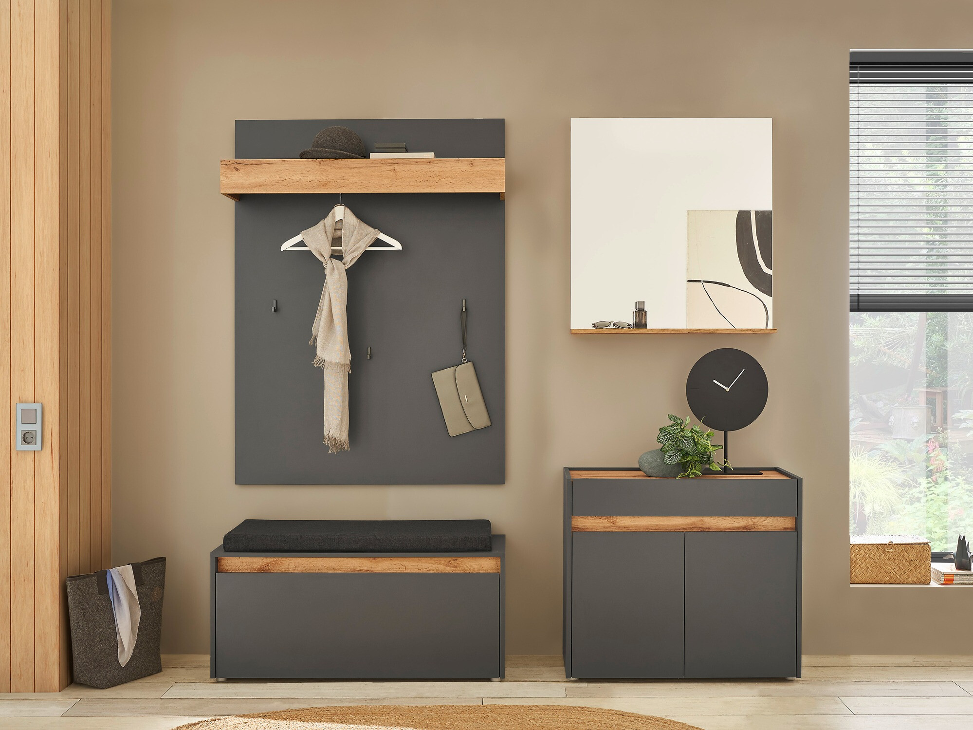 Hallway set Elbsori 168 (Anthracite)