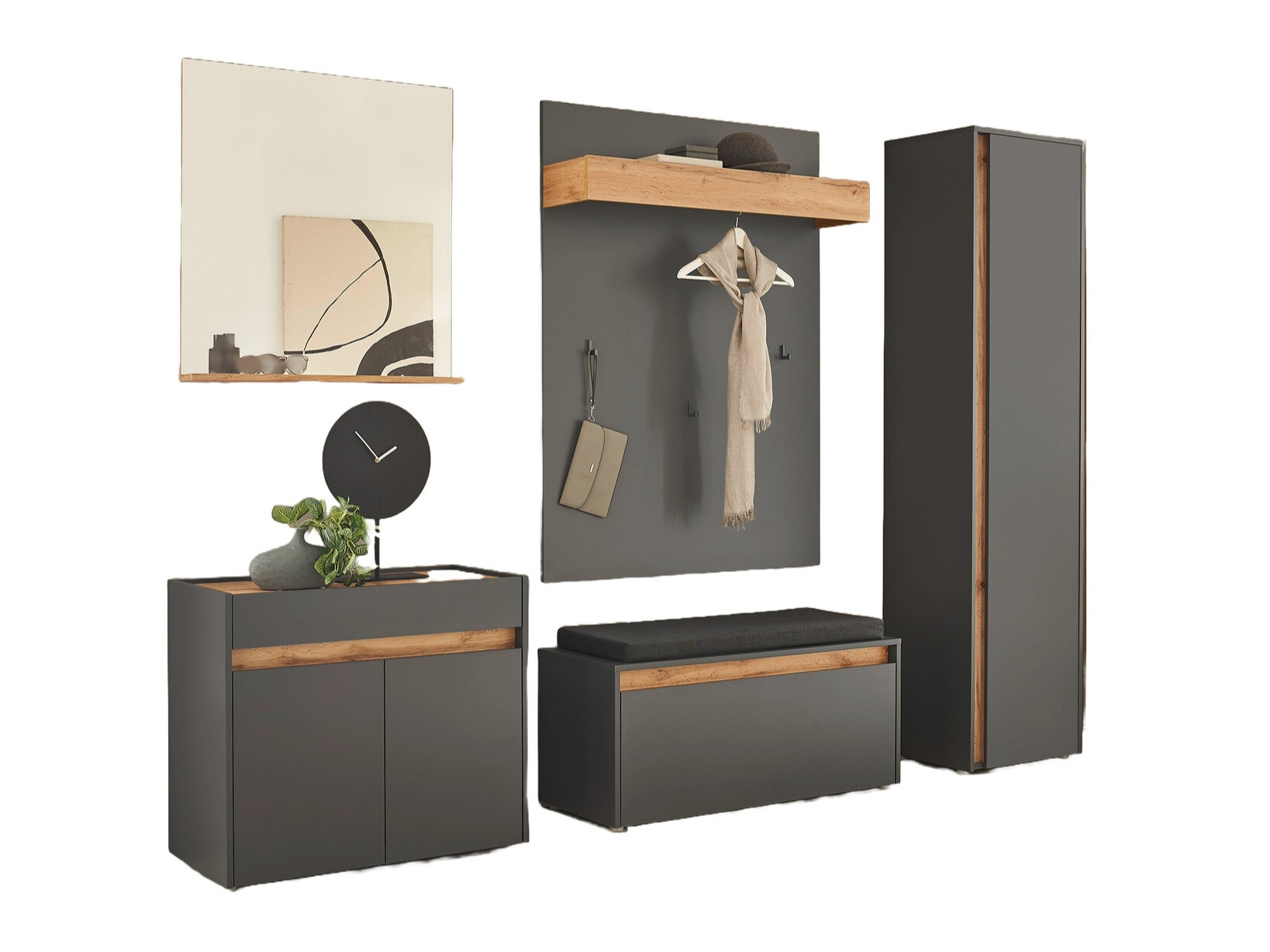 Hallway set Elbsori 168 (Anthracite)