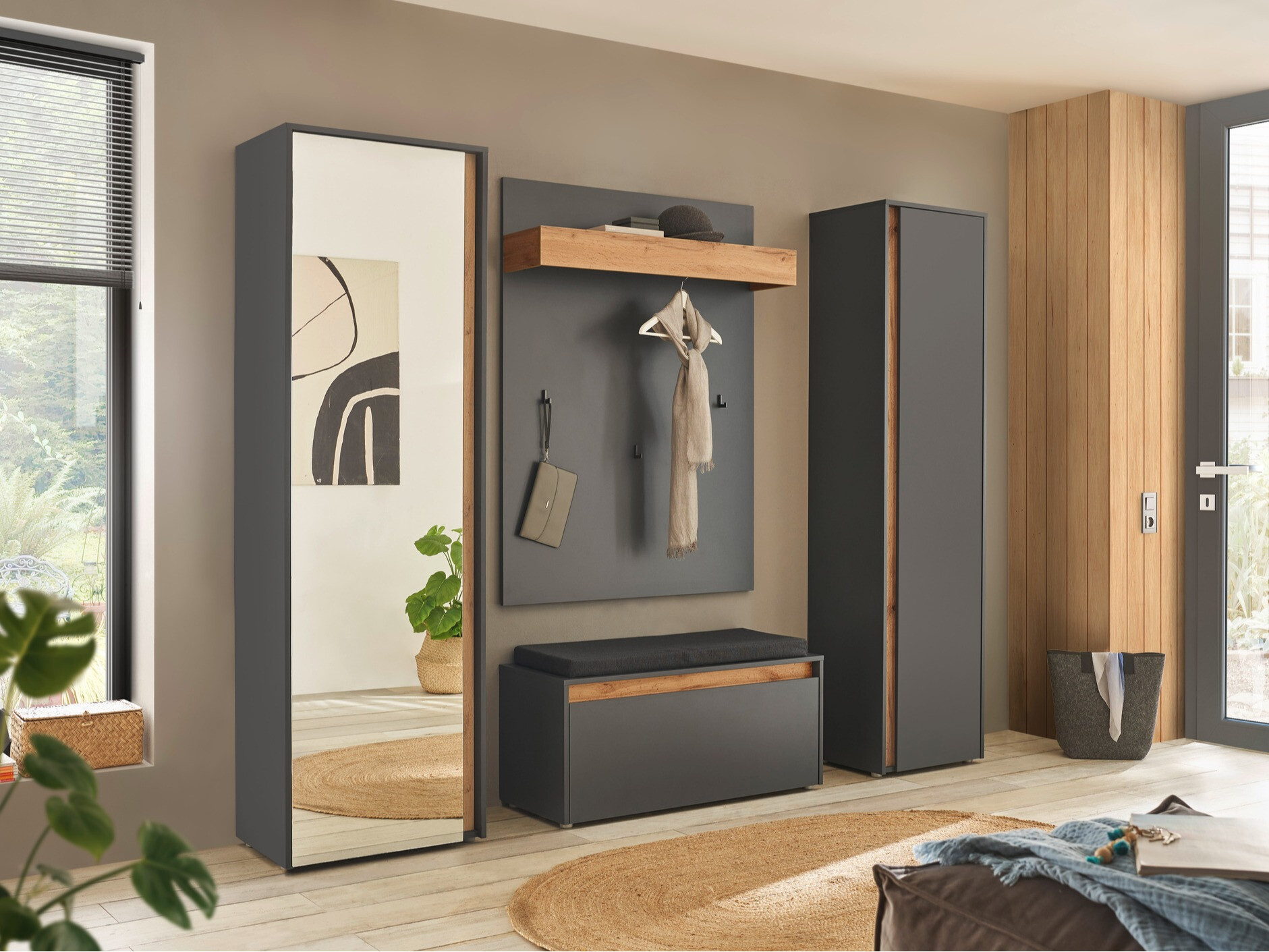 Hallway set Elbsori 169 (Anthracite)