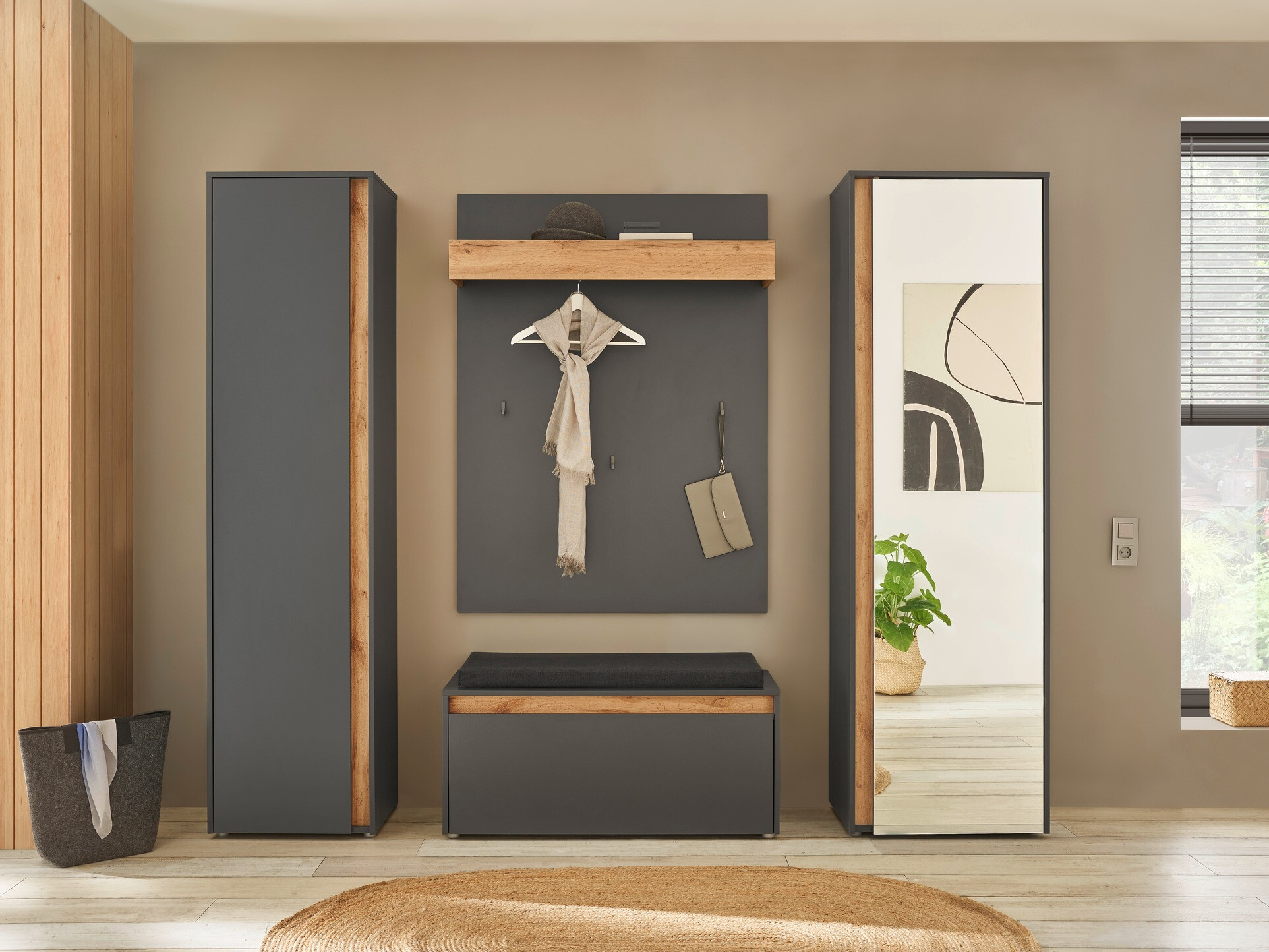 Hallway set Elbsori 169 (Anthracite)