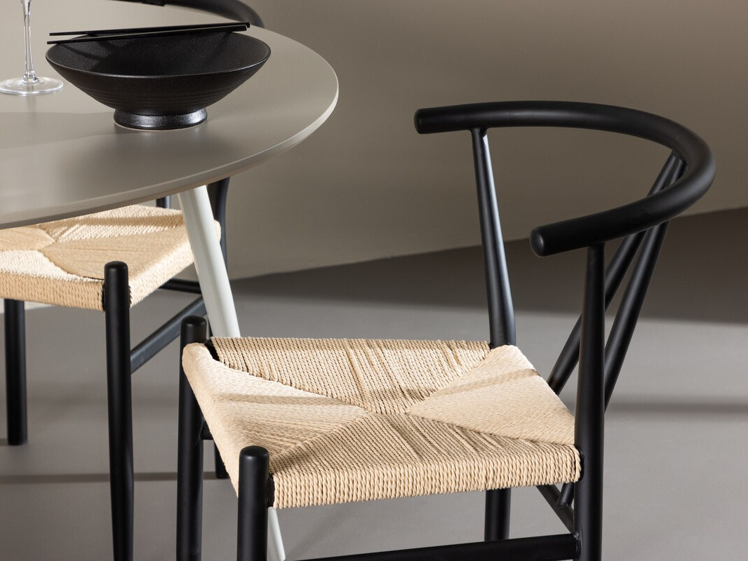 Dining set Dallas 4573 (Black + Beige)