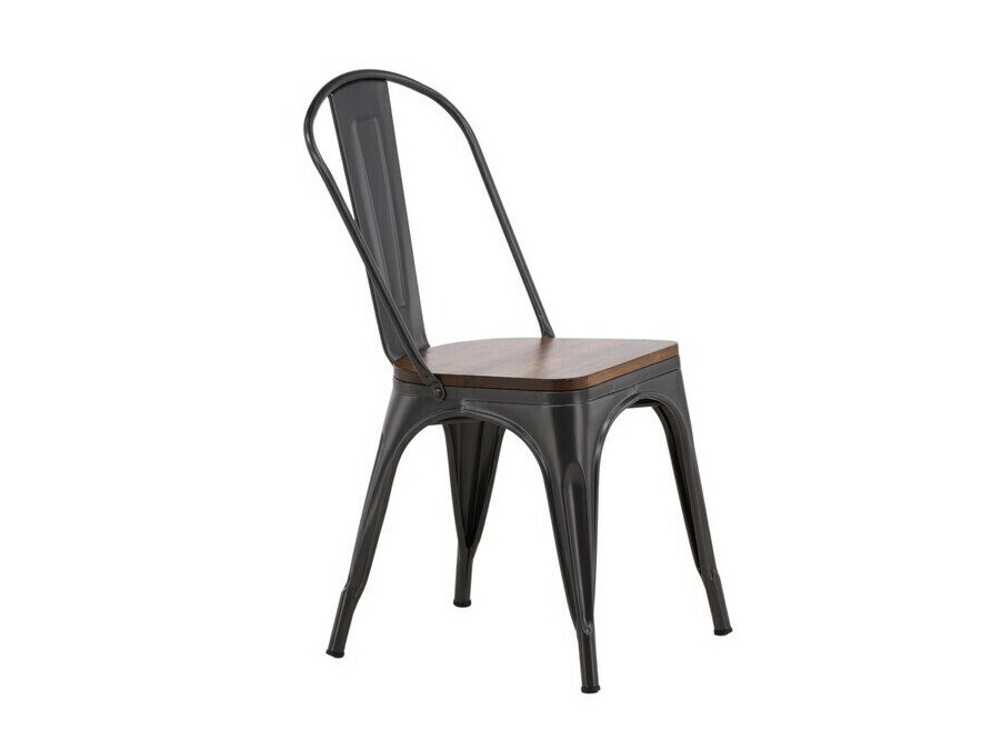 Dining set Dallas 4589 (Black + Walnut)