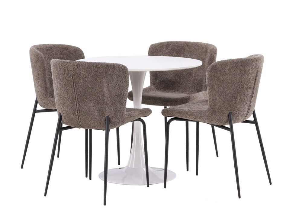 Σετ τραπεζαρίας Dallas 4590 (Καφέ)