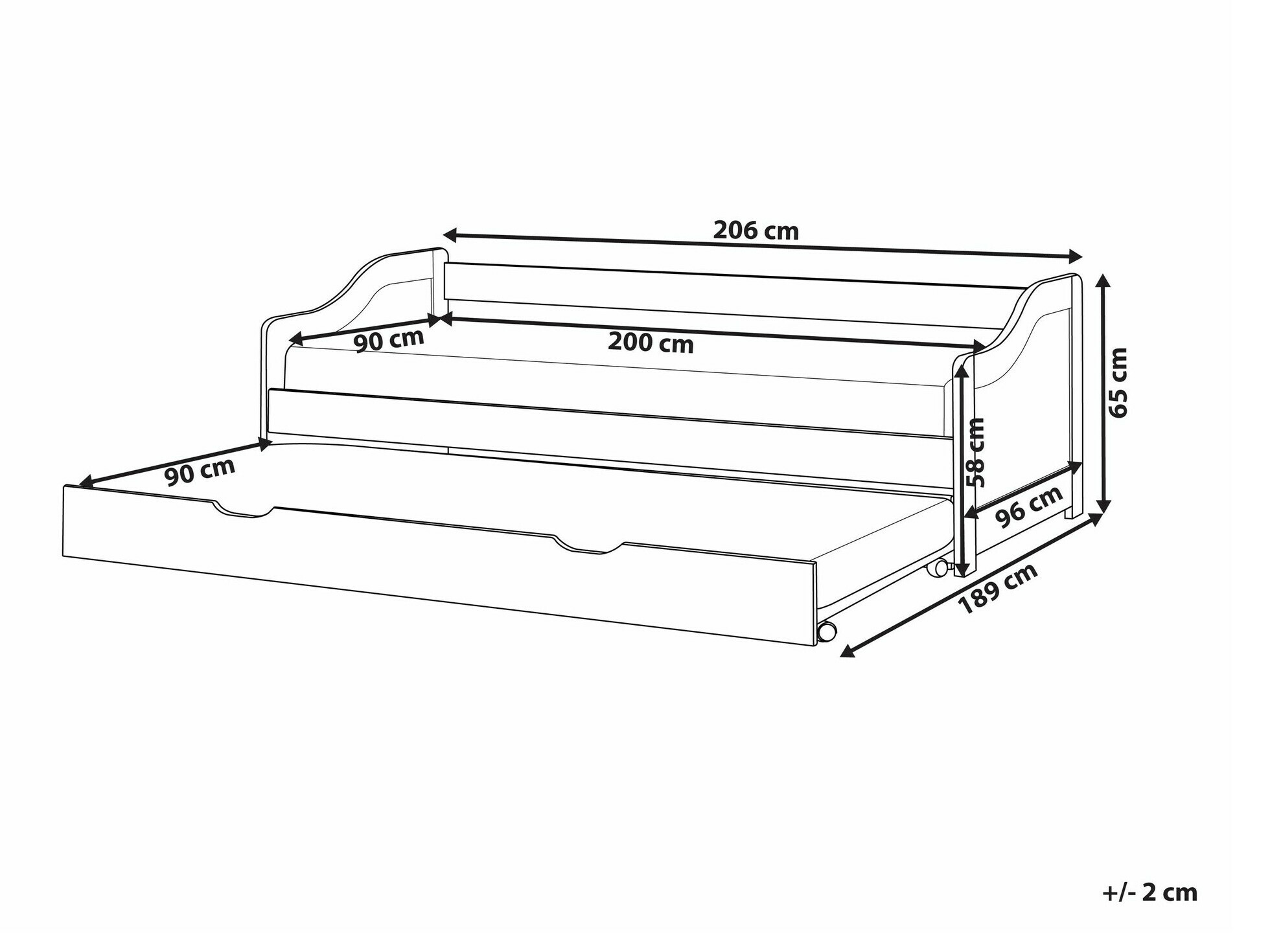 Bed Berwyn 2269 (White)