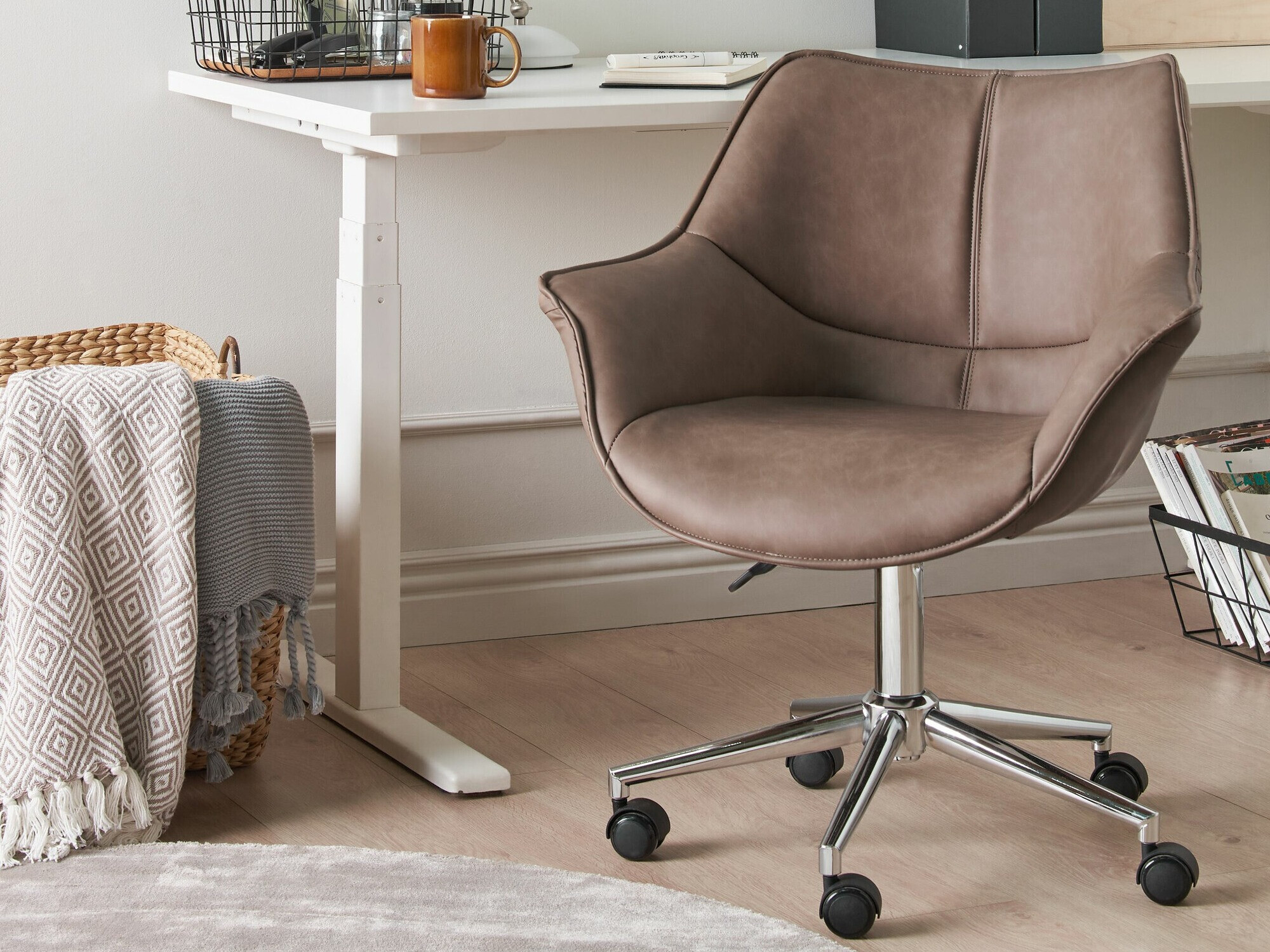 Καρέκλα γραφείου Berwyn 899 (Ανοιχτό καφέ)