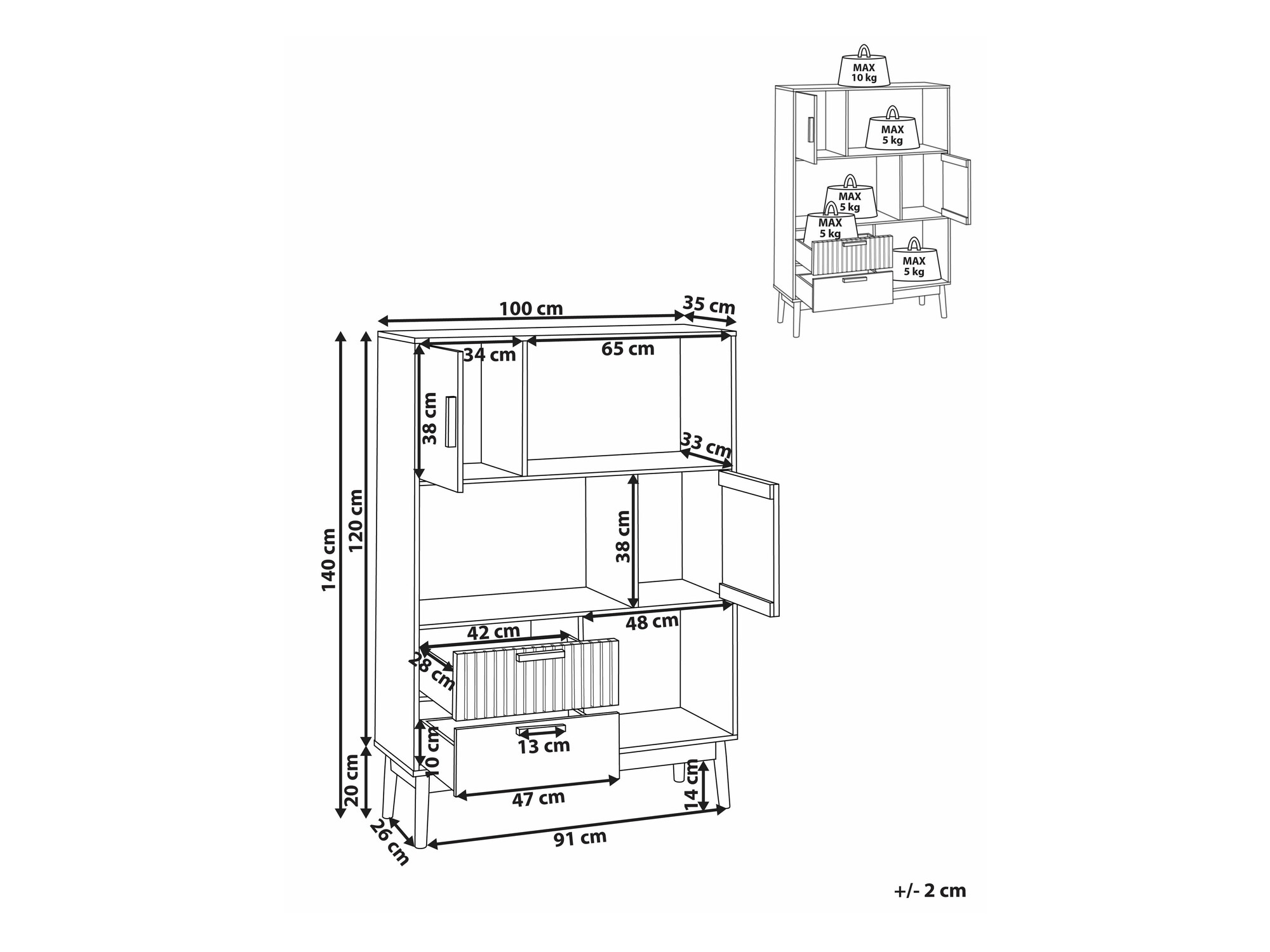 Bookcase Mirmori 101