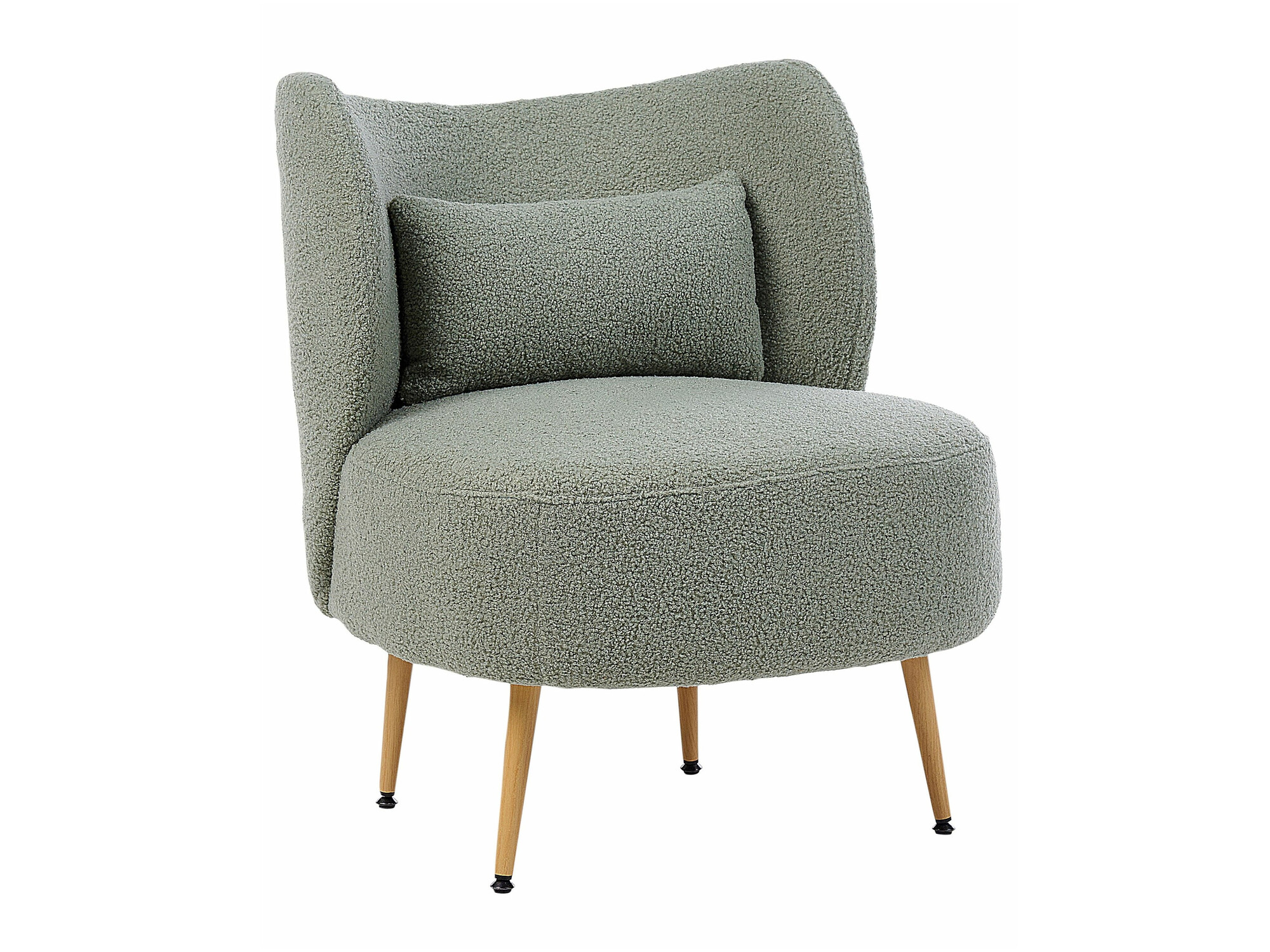 Πολυθρόνα Berwyn 570 (Πράσινο + Ανοιχτό χρώμα ξύλου)