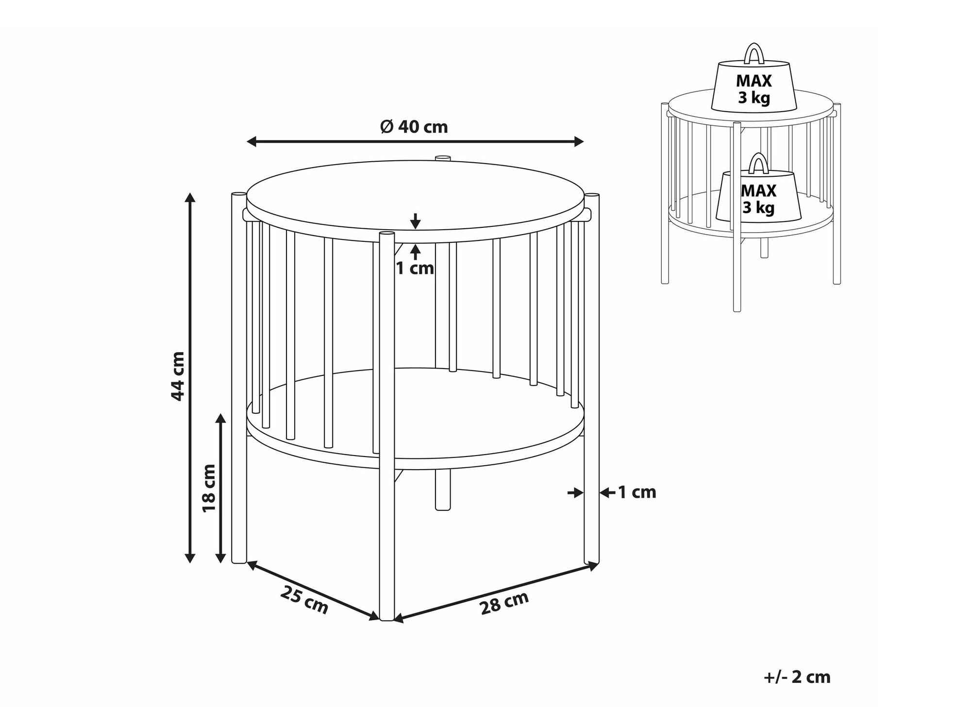 Side table Berwyn 2284