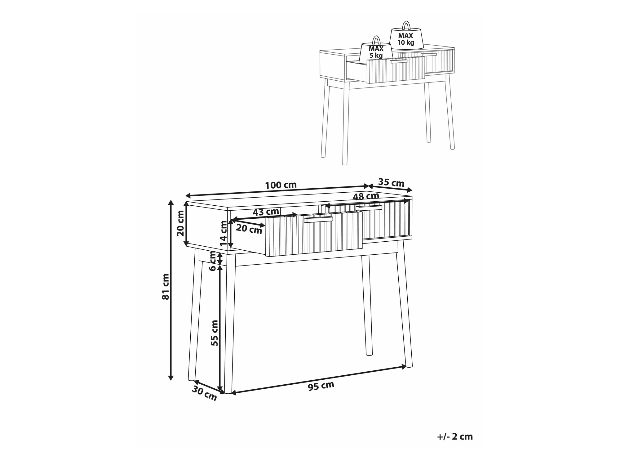 Console table Mirmori 105